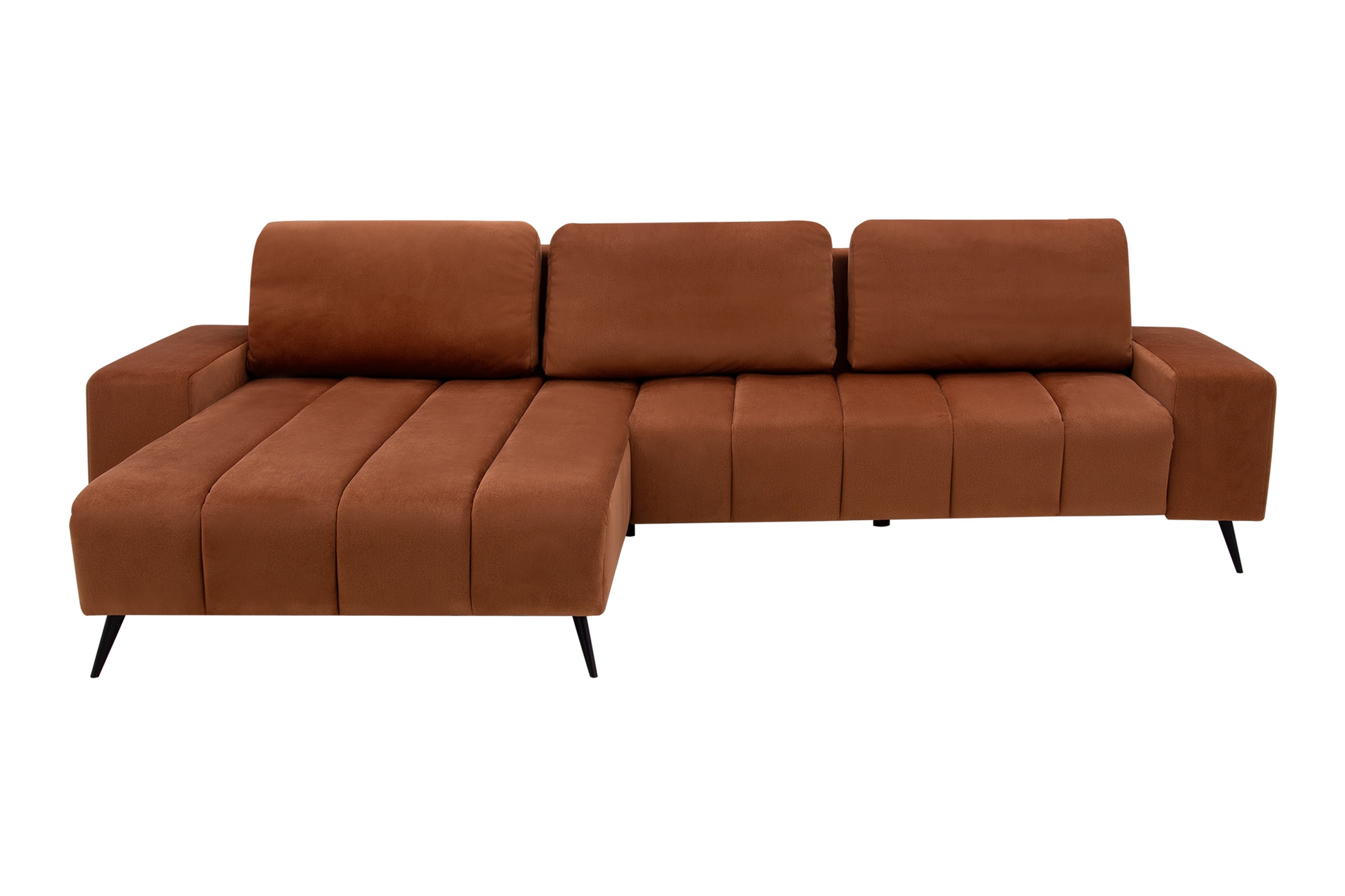 Narożnik Ceglany Velvet New Lewy