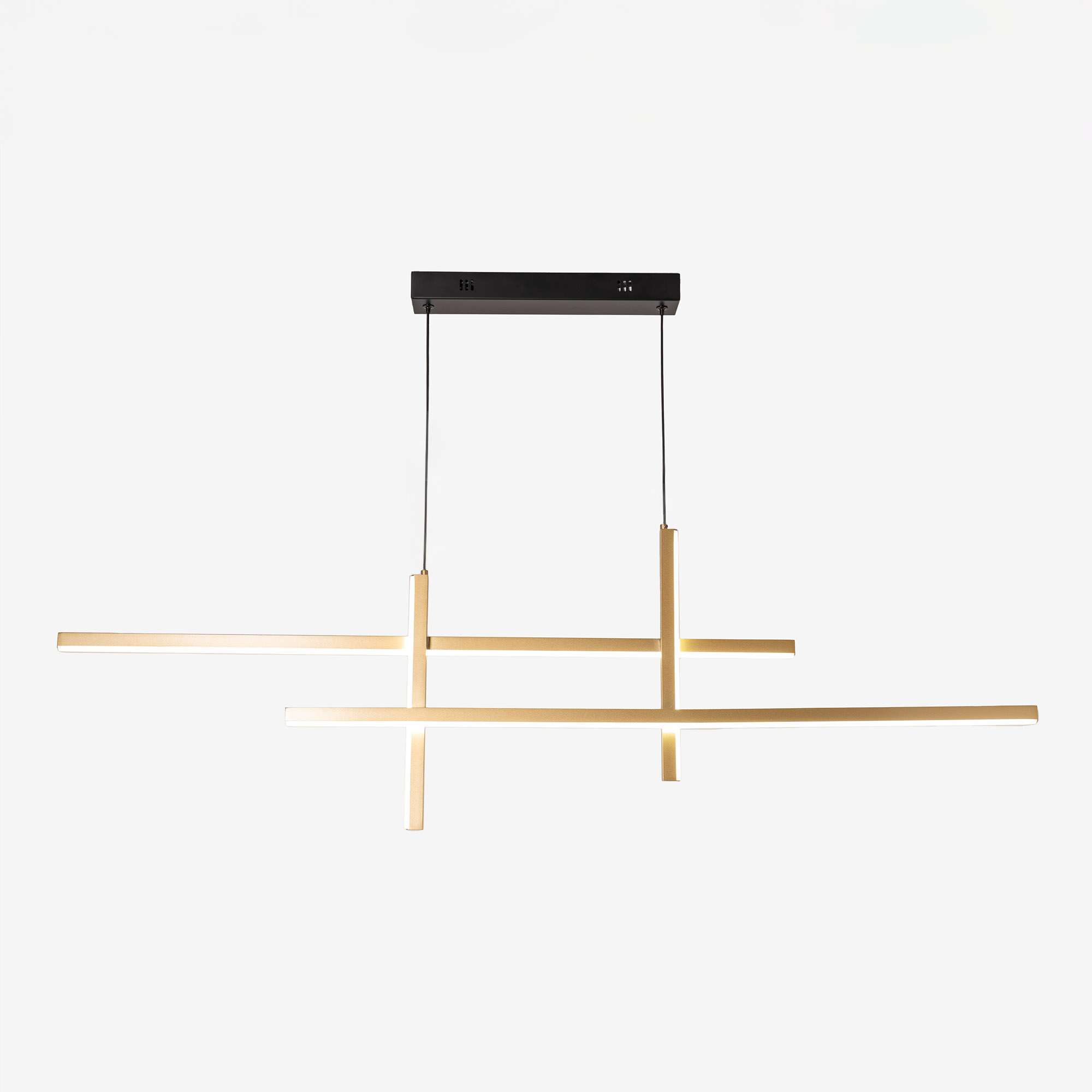 Lampa Wisząca Led Edge Czarno-złota