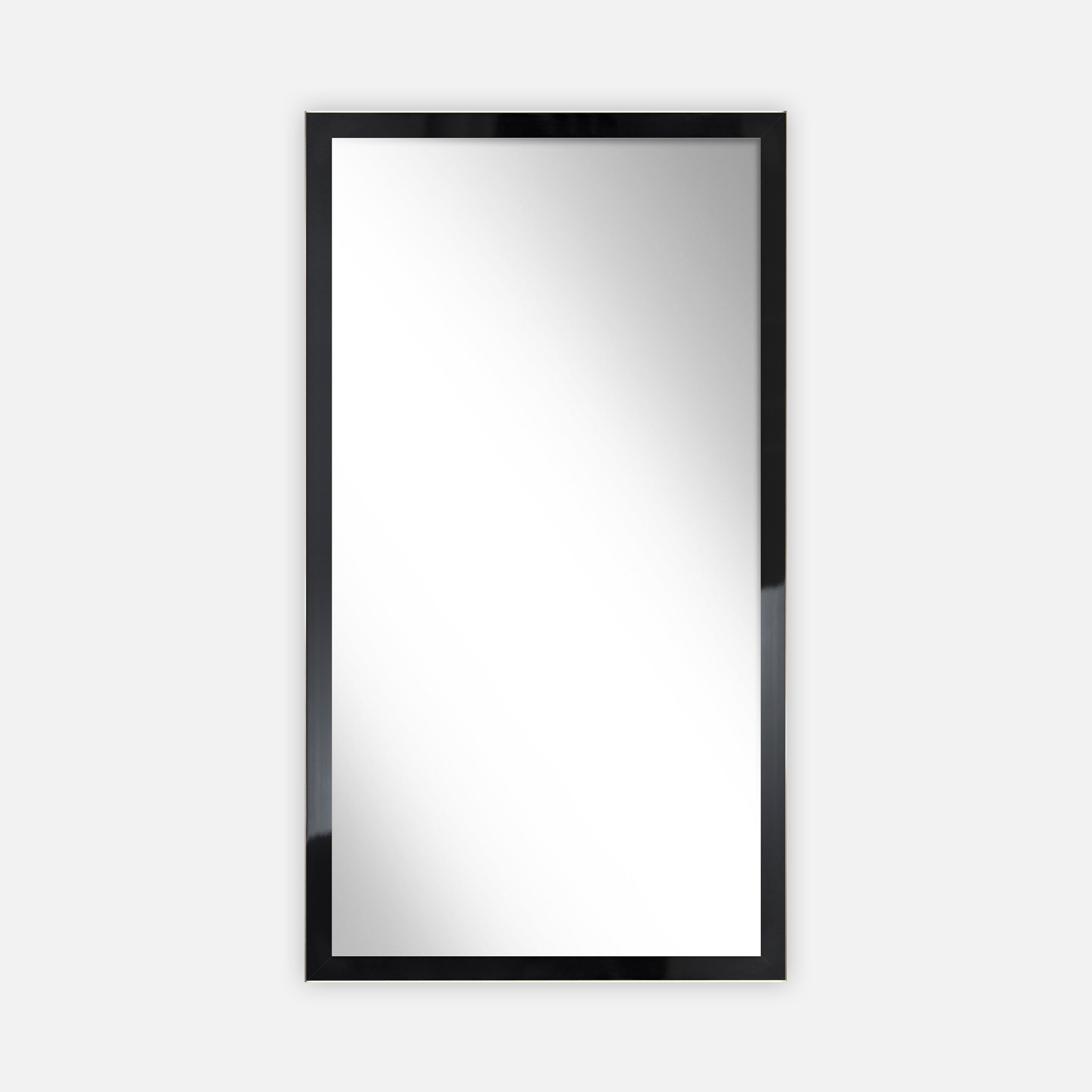 Lustro w Czarnej Ramie Slim 67,5x177,5 cm