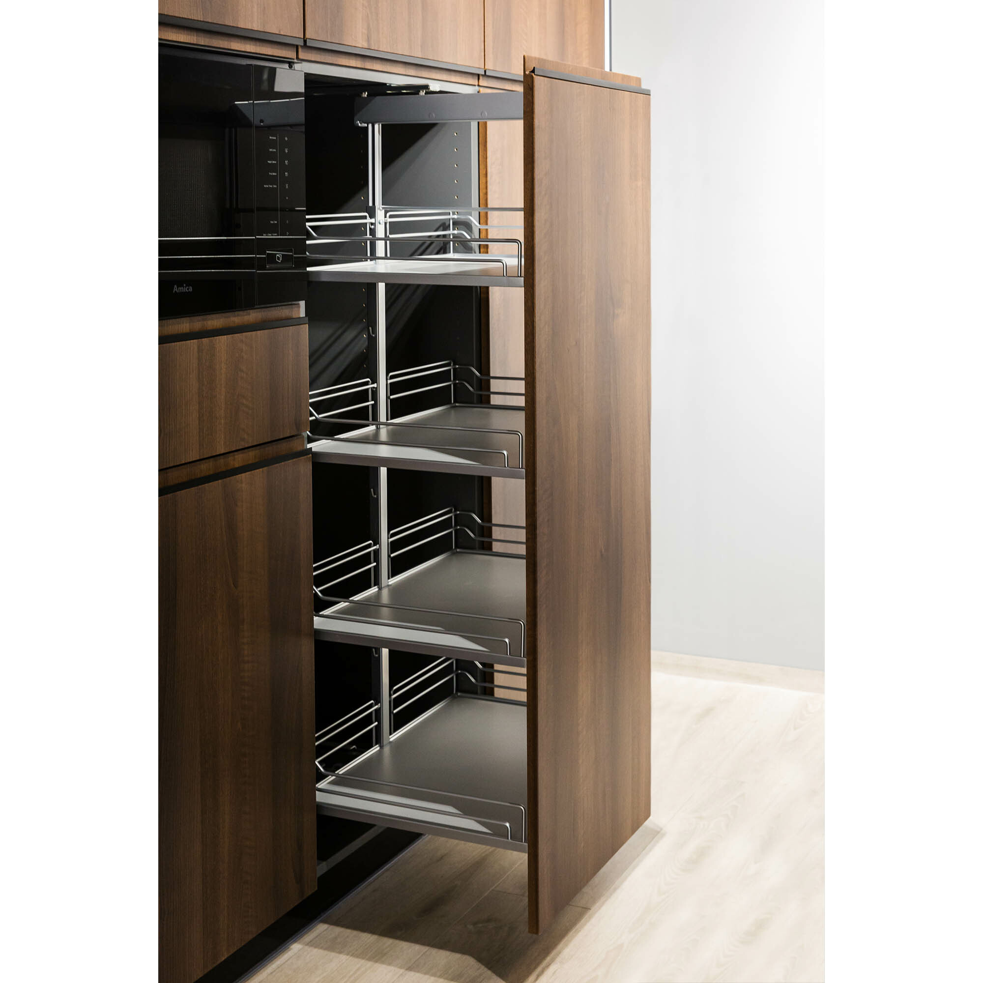 Cargo Wysokie do Szafki 30 cm, Front Wysuwny, Chrom