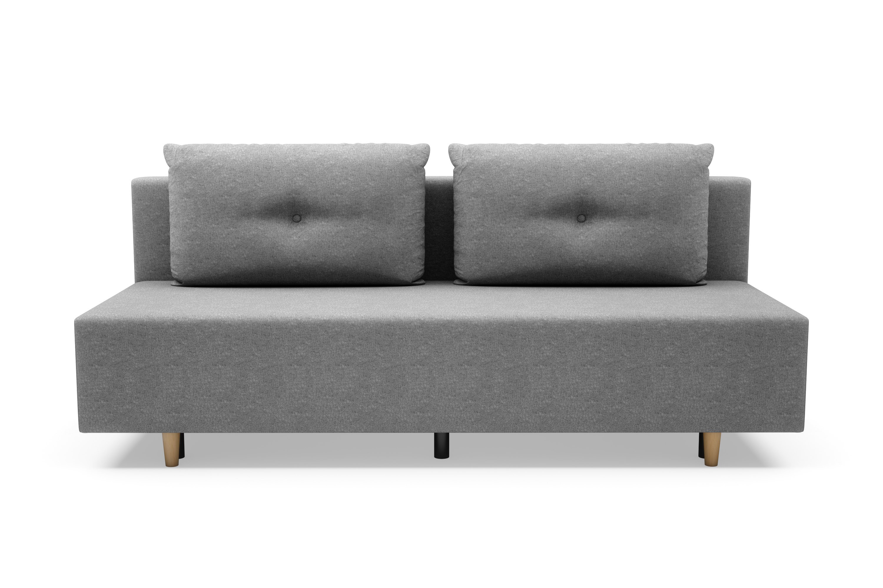 Sofa rozkładana 3-osobowa jasnoszara OTTA BIS