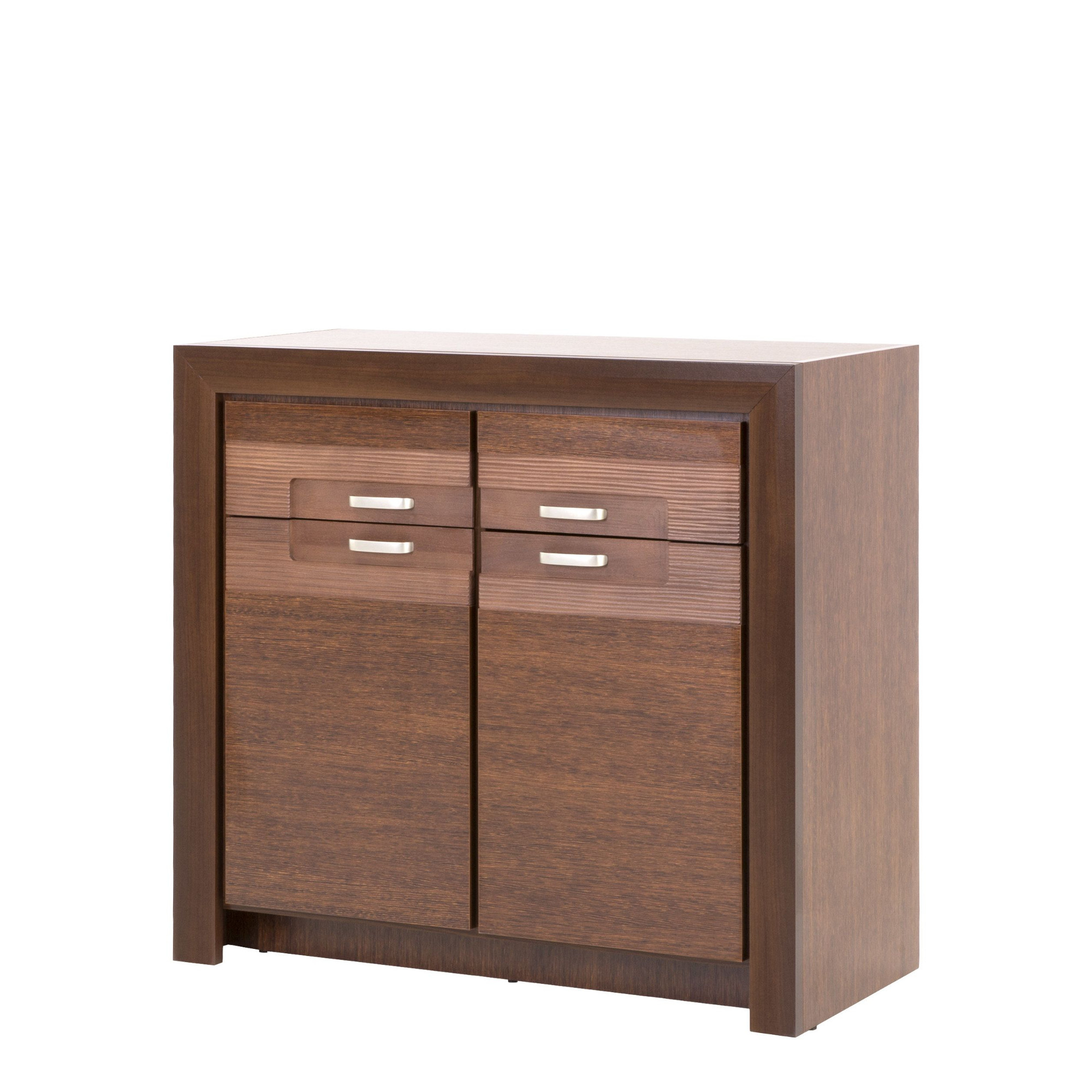 Komoda Ciemny Brąz Dwudrzwiowa Paris