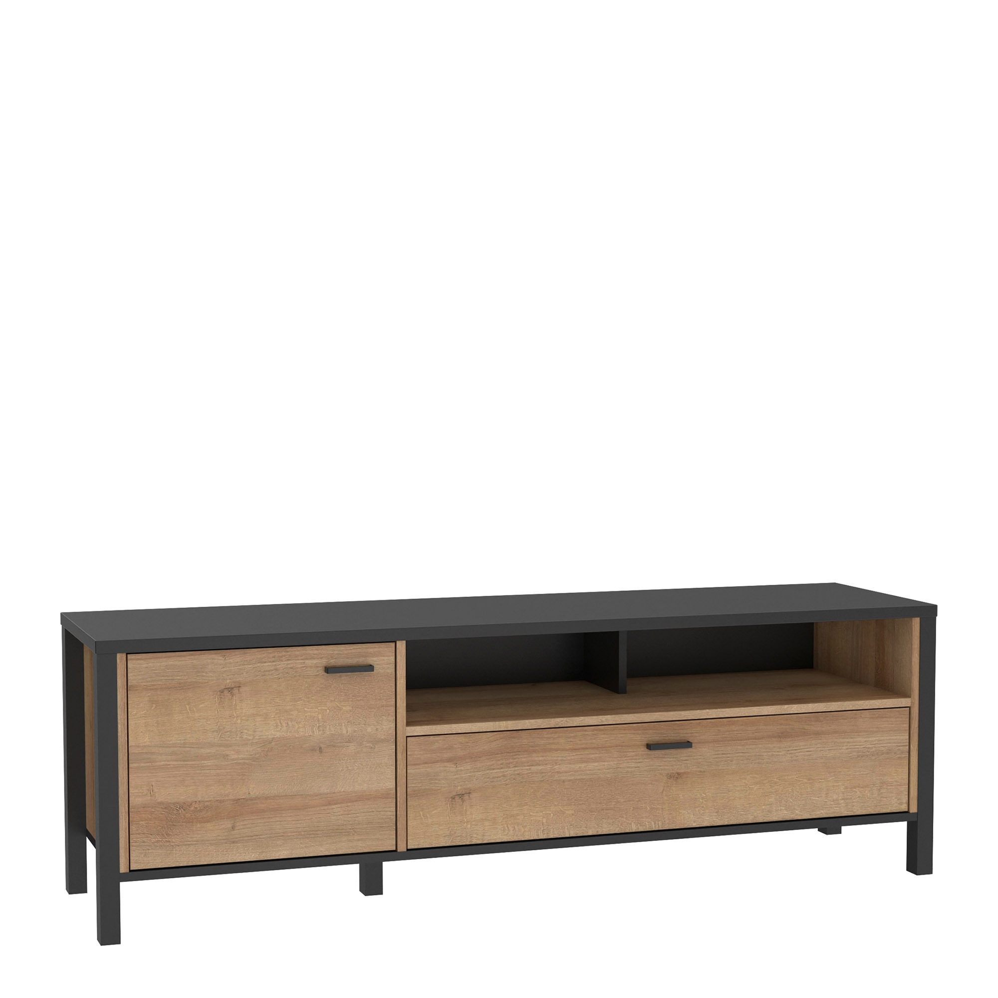 Szafka Rtv Industrialna z Szufladą i Półką High Rock