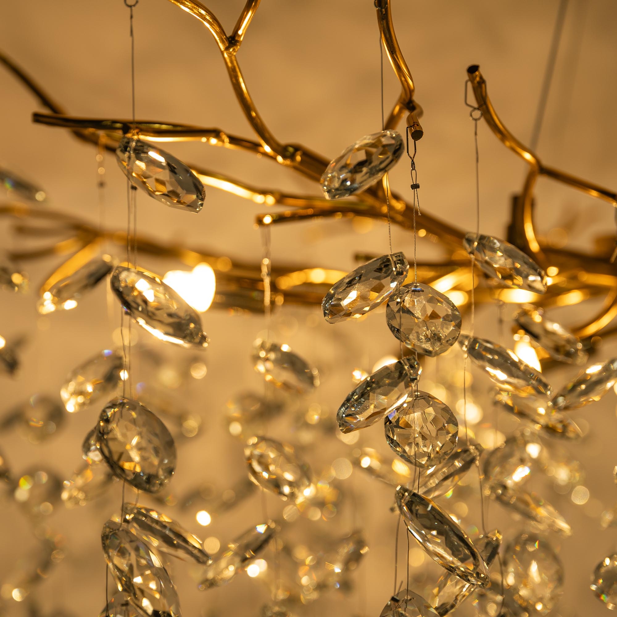 アイケア Cindy Lampa wisząca glamour złota CINDY fi100 cm - Agata