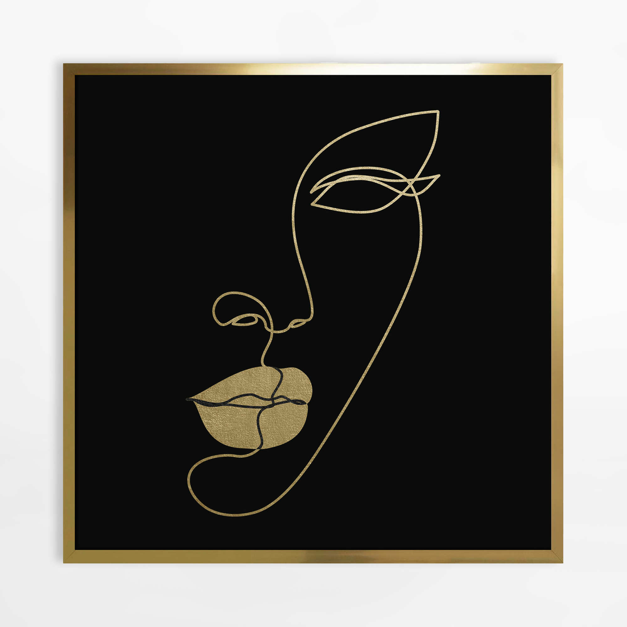 Obraz w Złotej Ramie Gold Face 50x50 cm