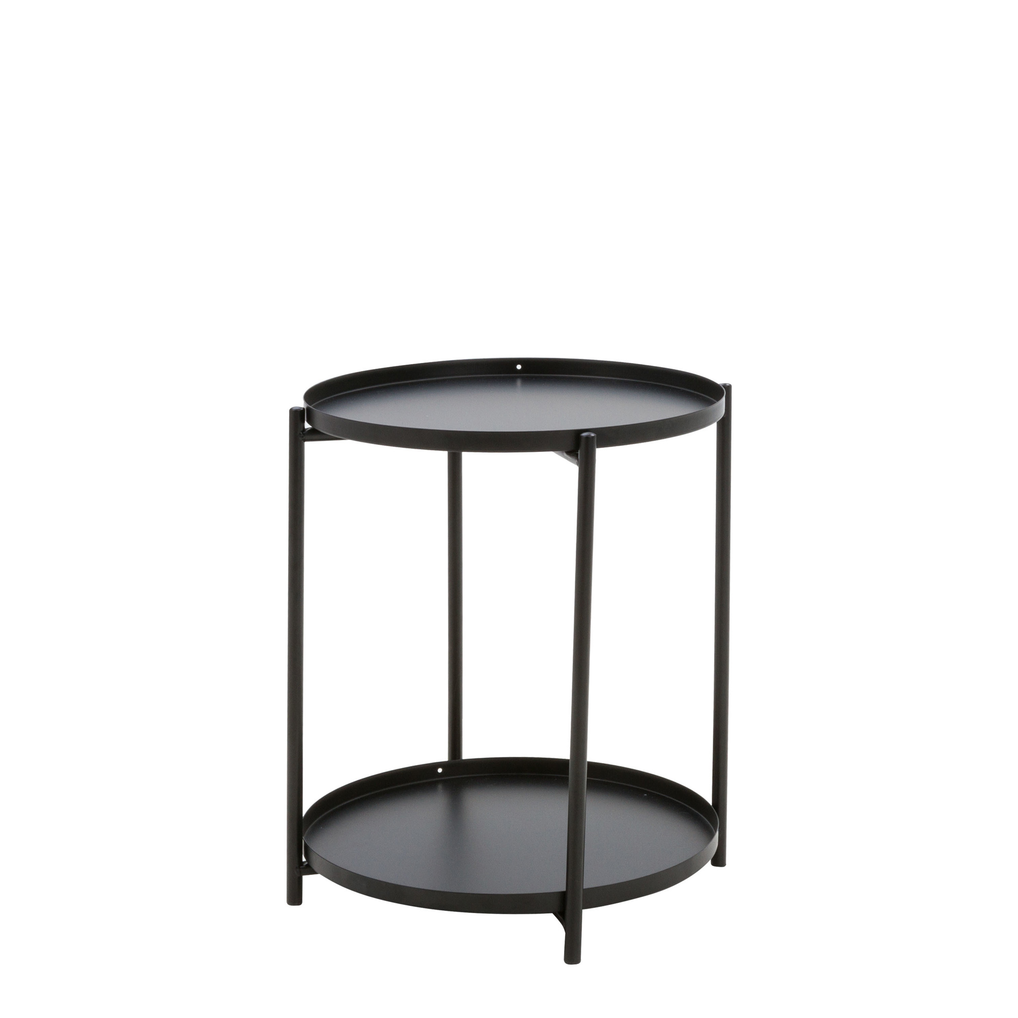 Stolik Kawowy Czarny Metalowy Salar