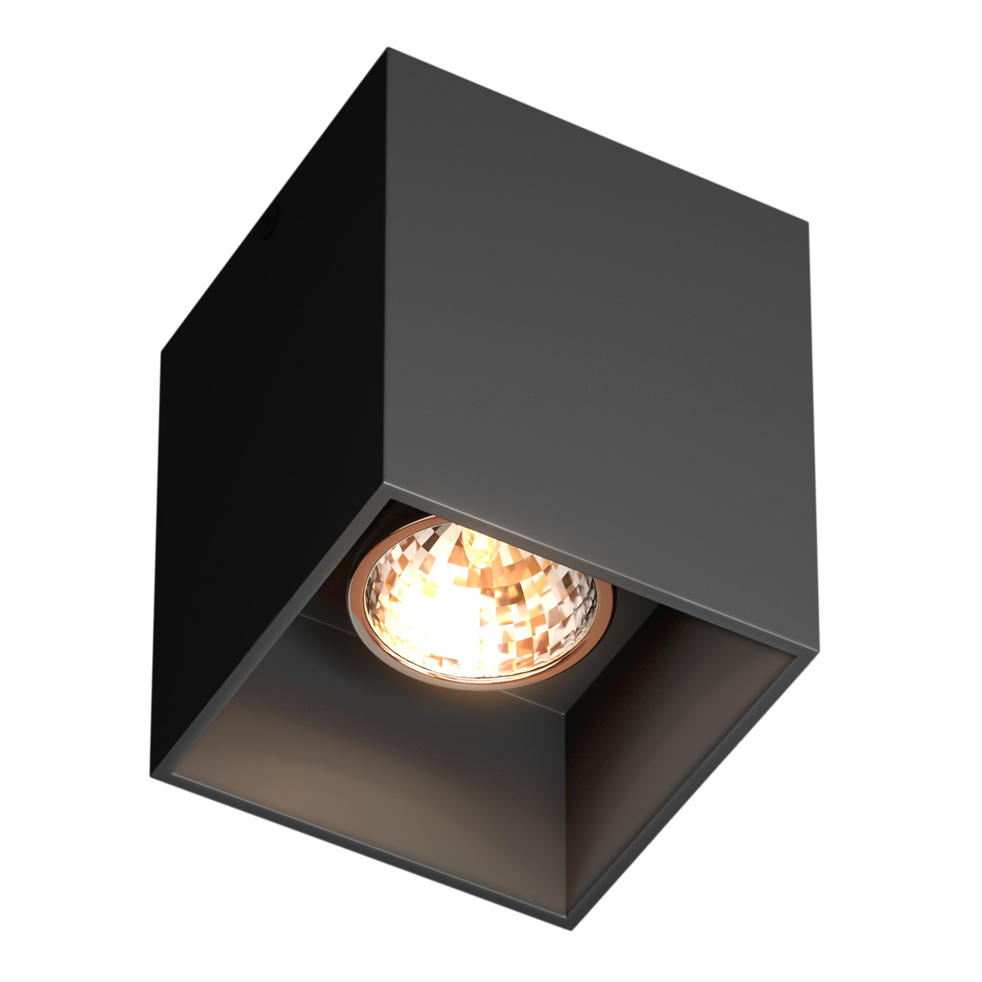 Spot Natynkowy 1-punktowy Czarny Square