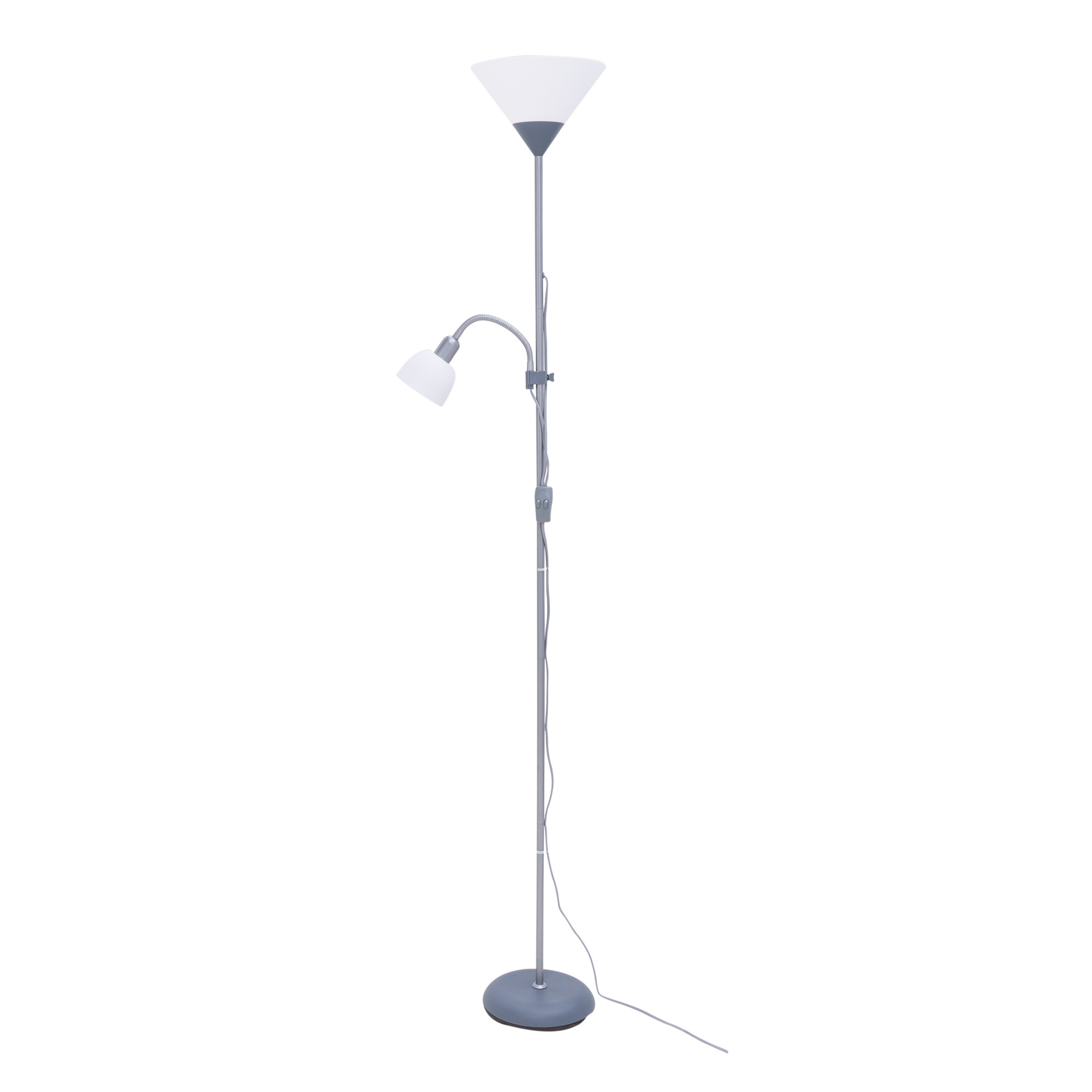 Lampa Podłogowa E14 E27 Podstawa Szara
