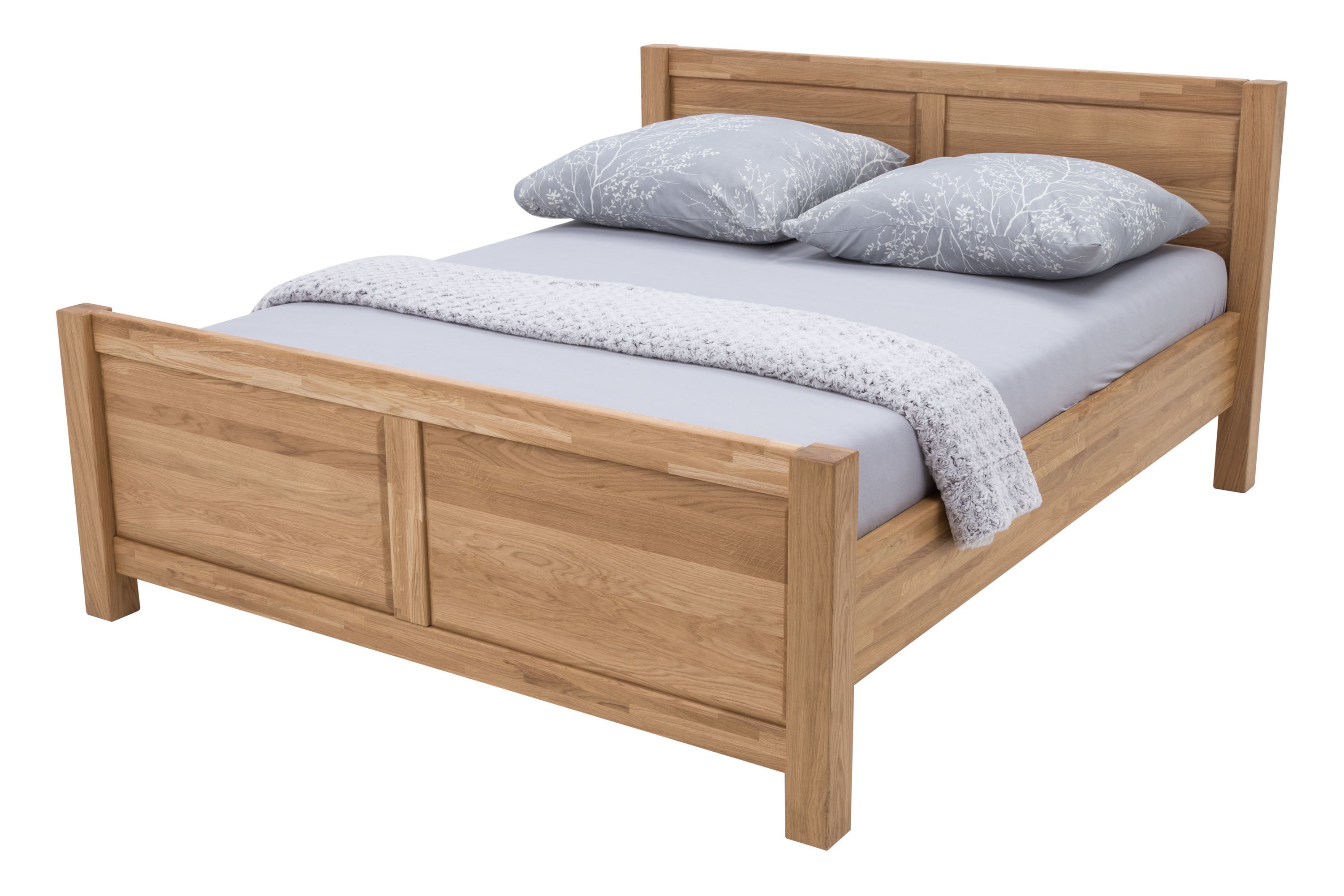 Łóżko Drewniane Limea 160x200 cm ze Stelażem