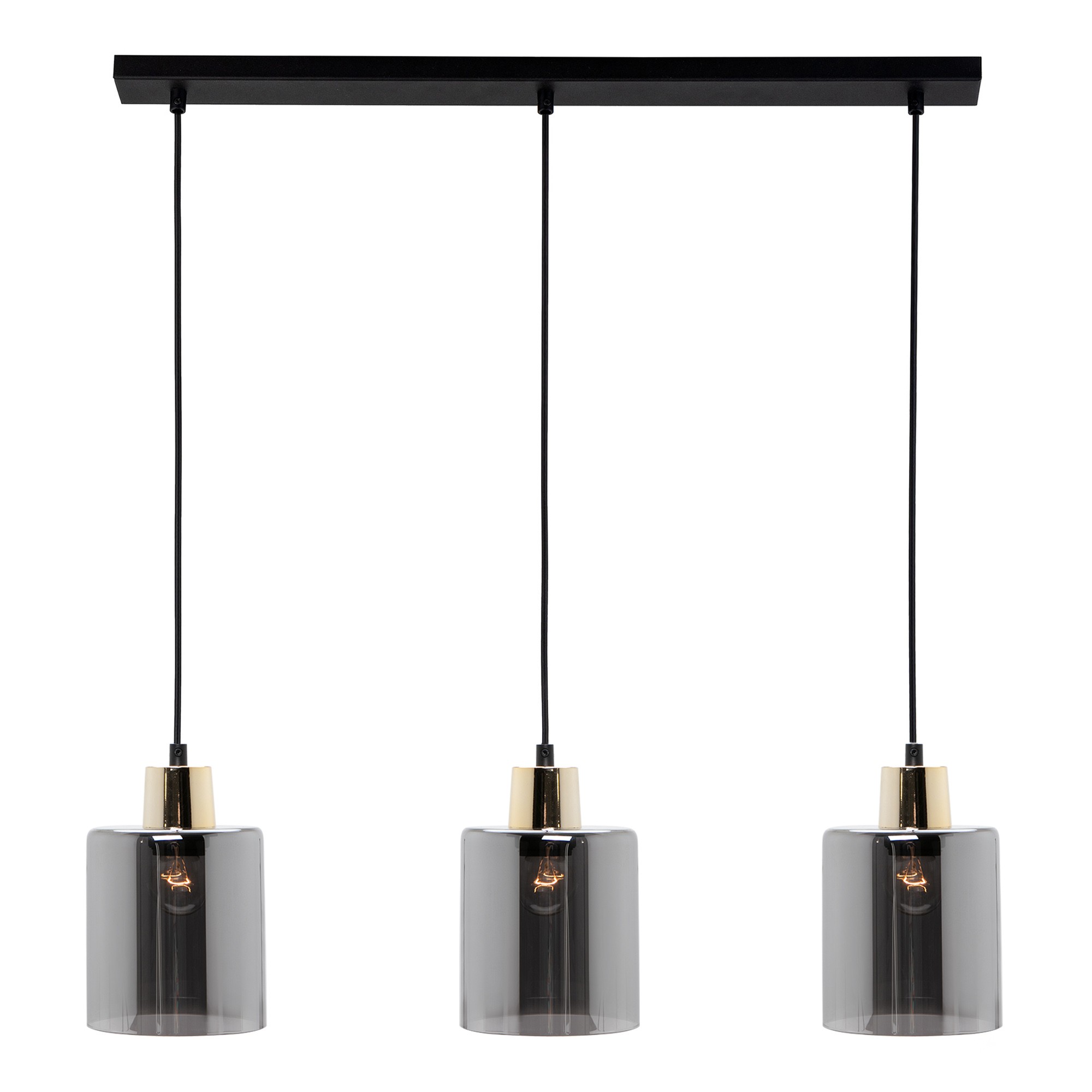 Lampa Wisząca Loftowa Listwa Złota Sierra Iii