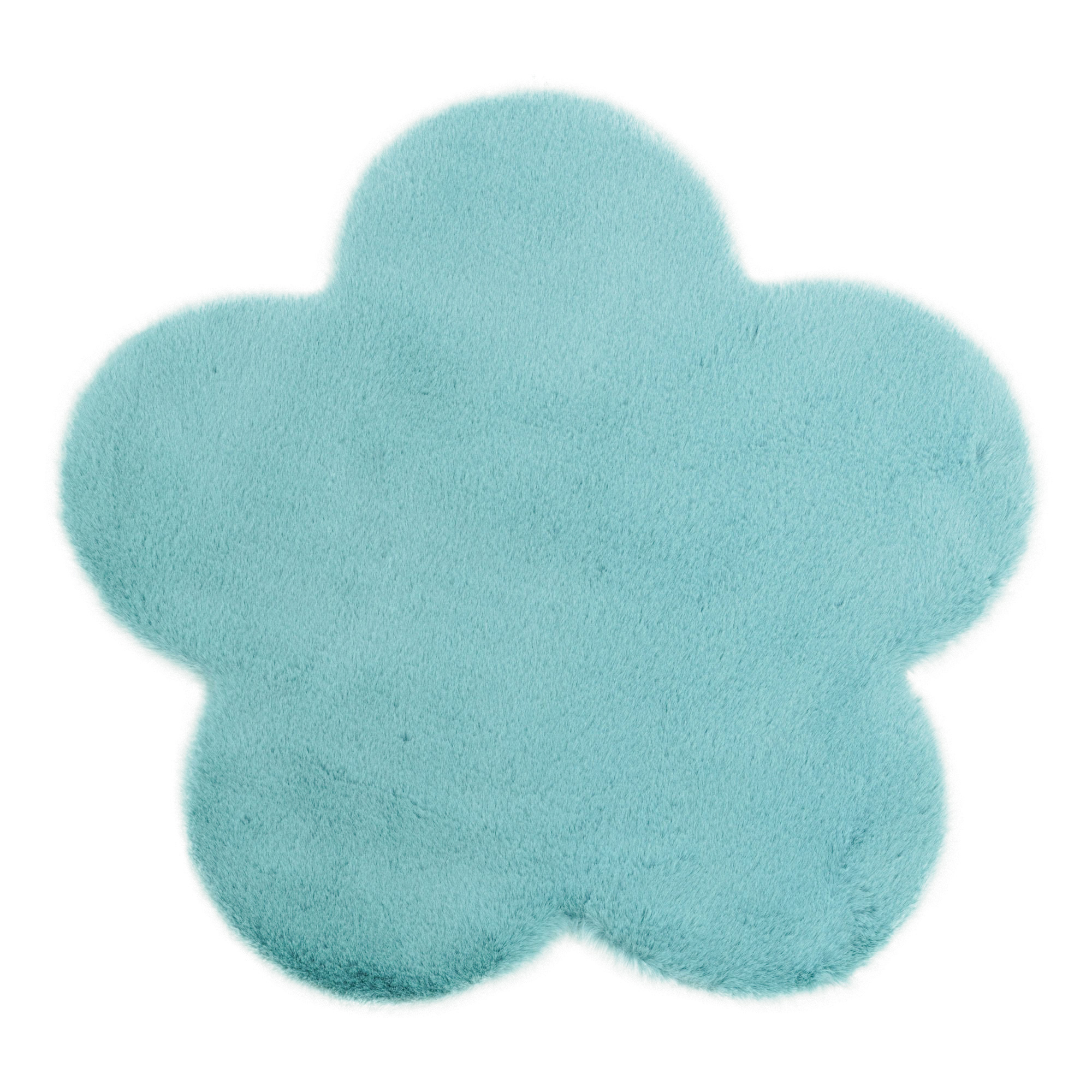 Dywanik Niebieski Kwiatek Nebbia 60x60 cm