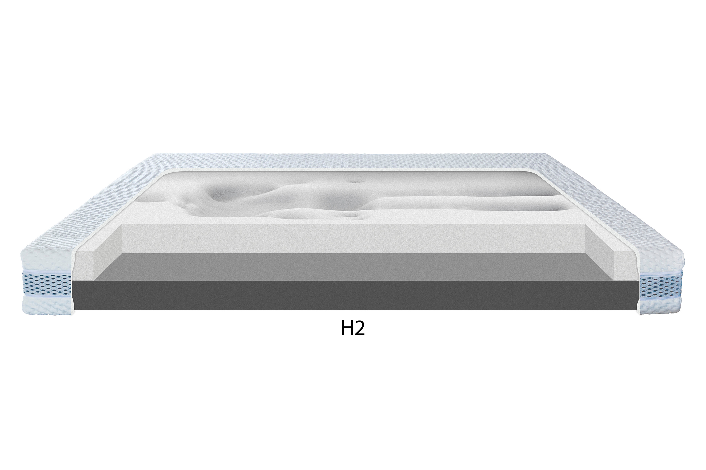 Materac dla par CRAFT H2+H4 SILK TOUCH 140x200 cm - Agata