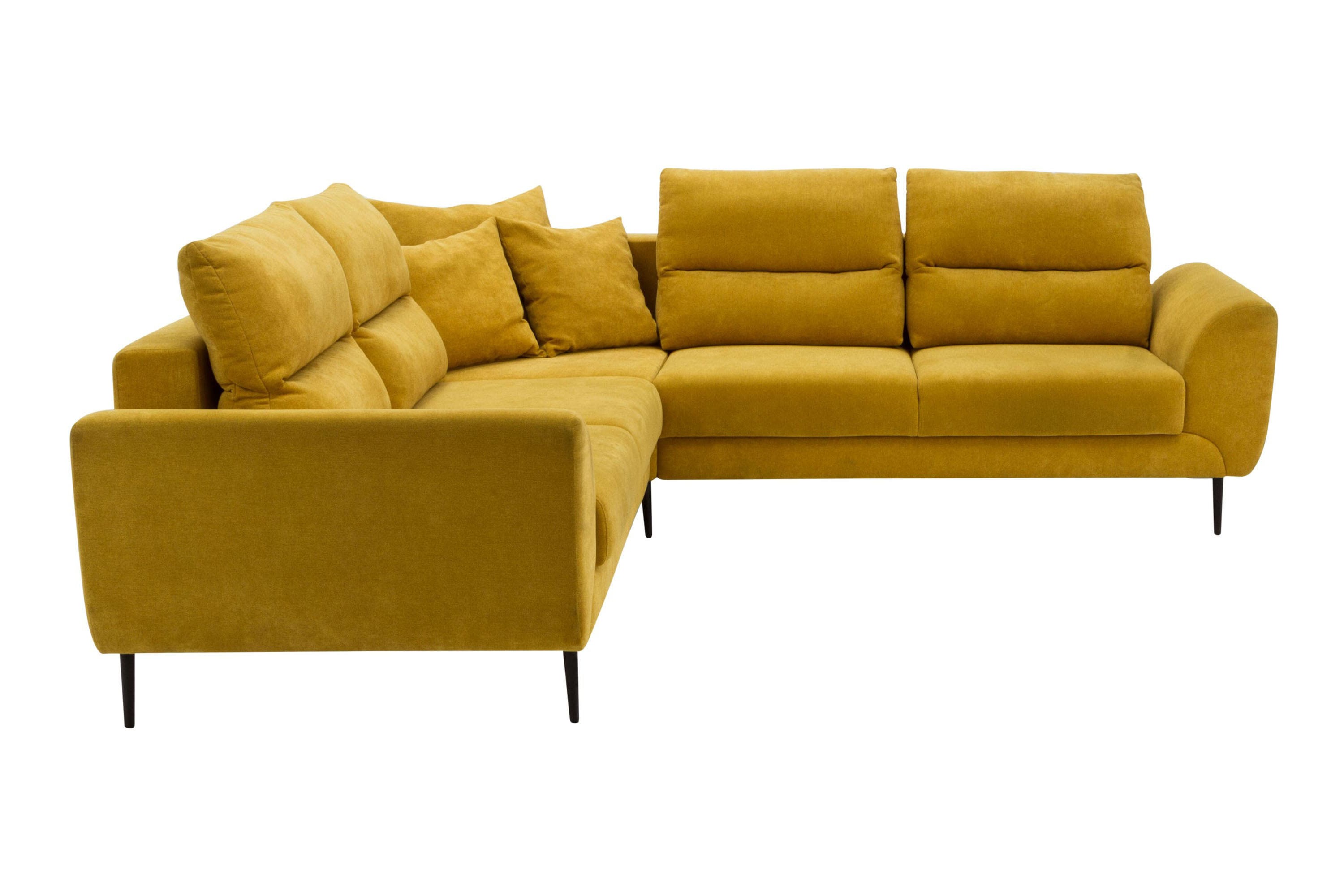 Narożnik Musztardowy Quattro Prawy