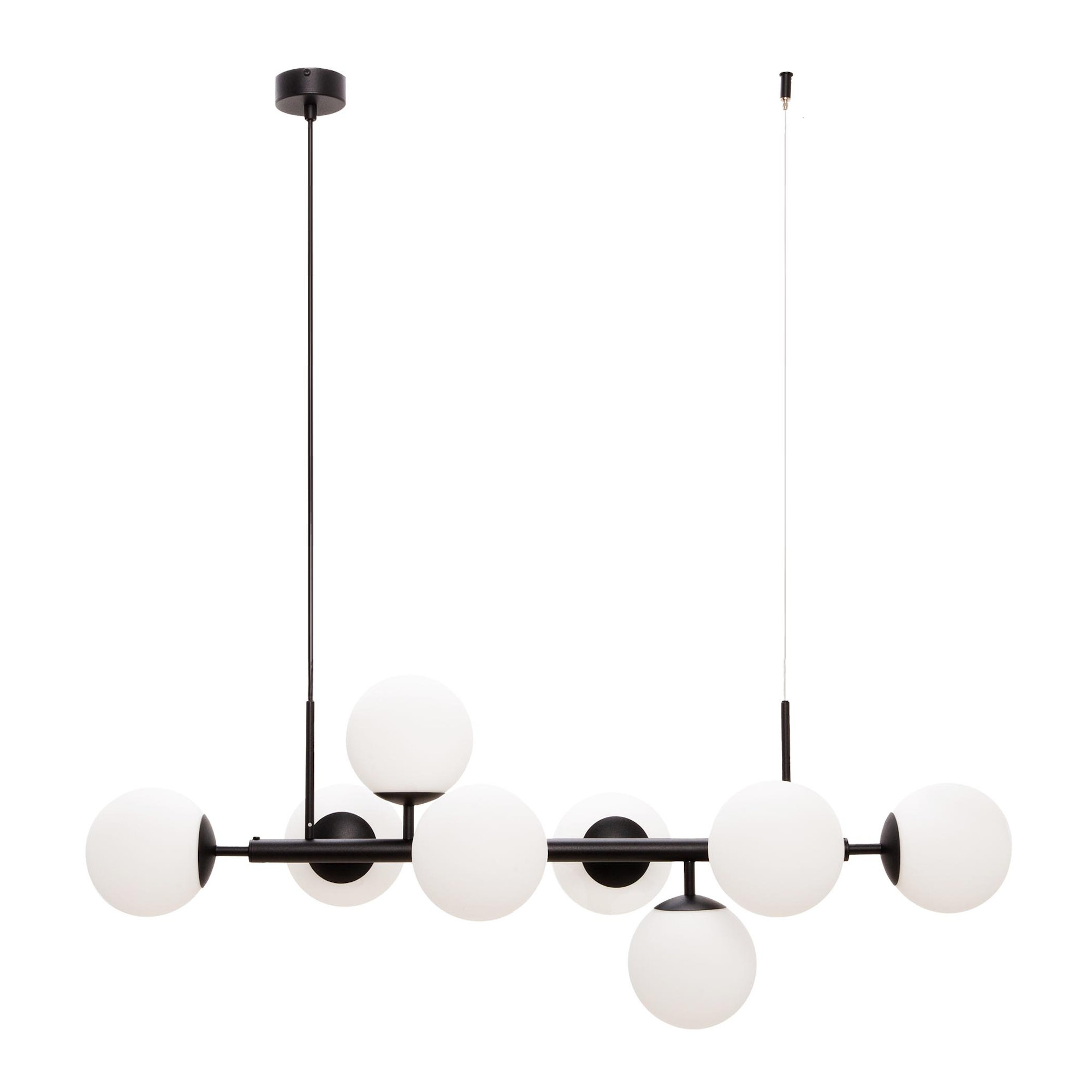 Lampa Wisząca Kule Czarna Mefisto 8