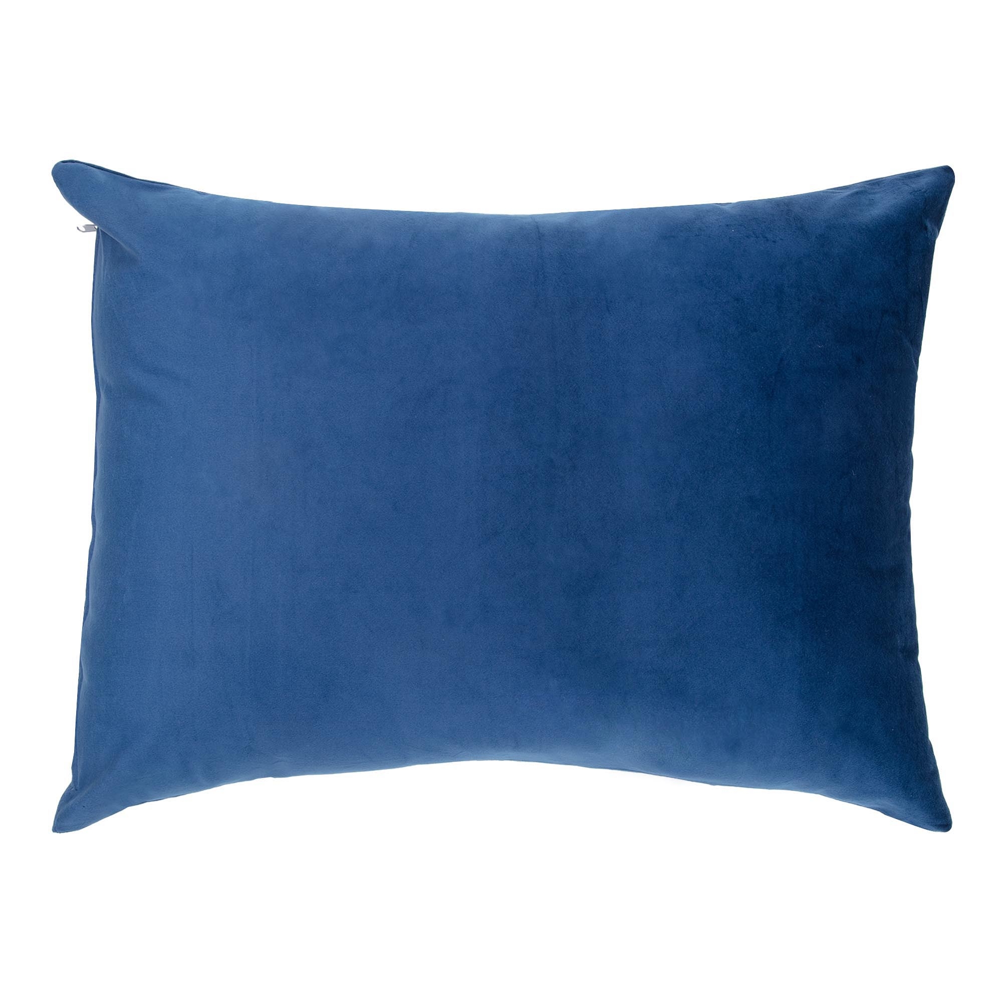 Poszewka na Poduszkę Welurowa Niebieska Bello 45x60 cm