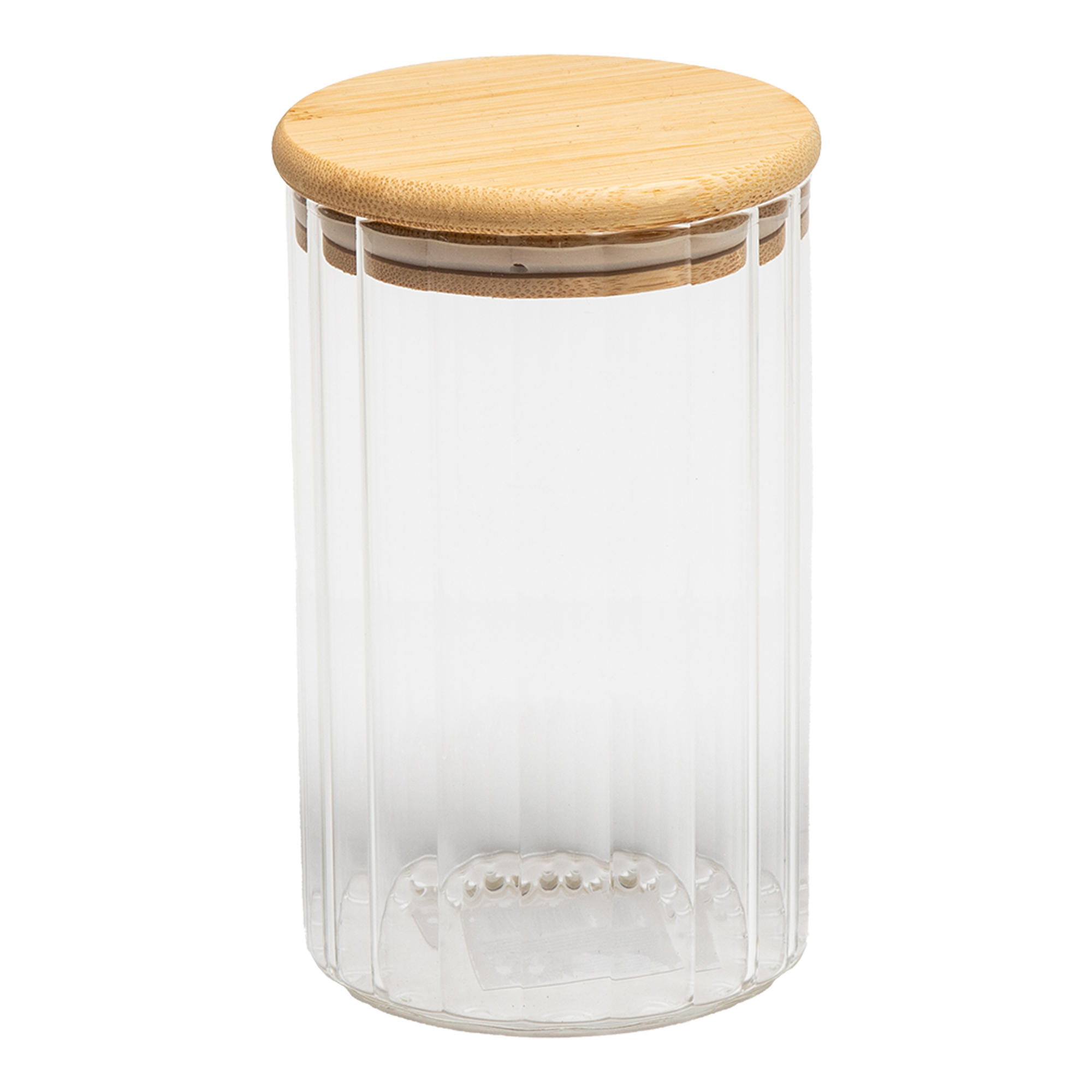 Pojemnik Szklany z Bambusową Pokrywką 670 ml