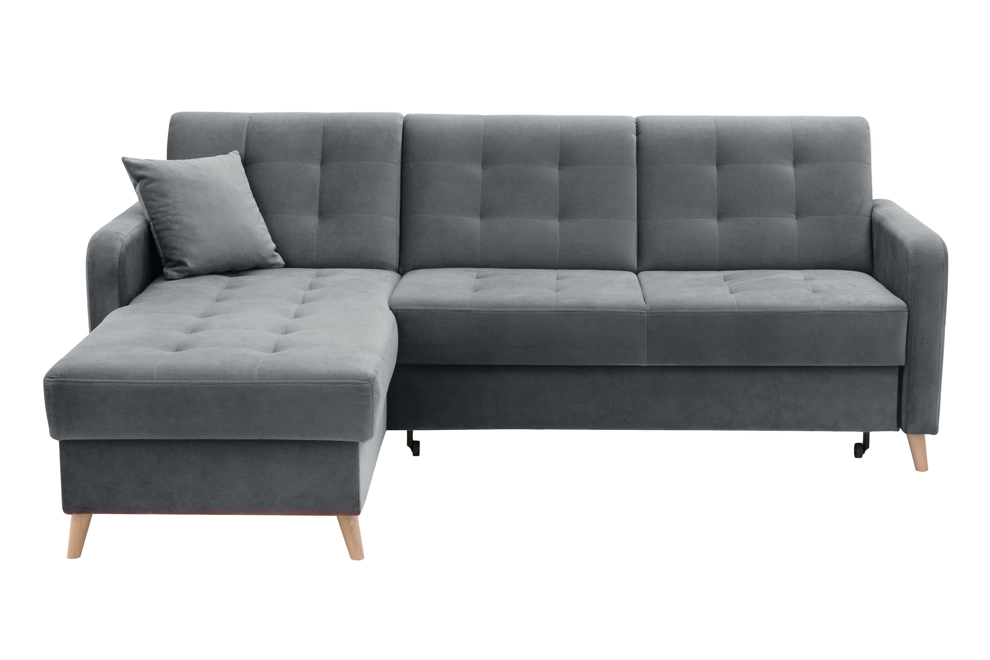 Narożnik rozkładany szary VOLARE