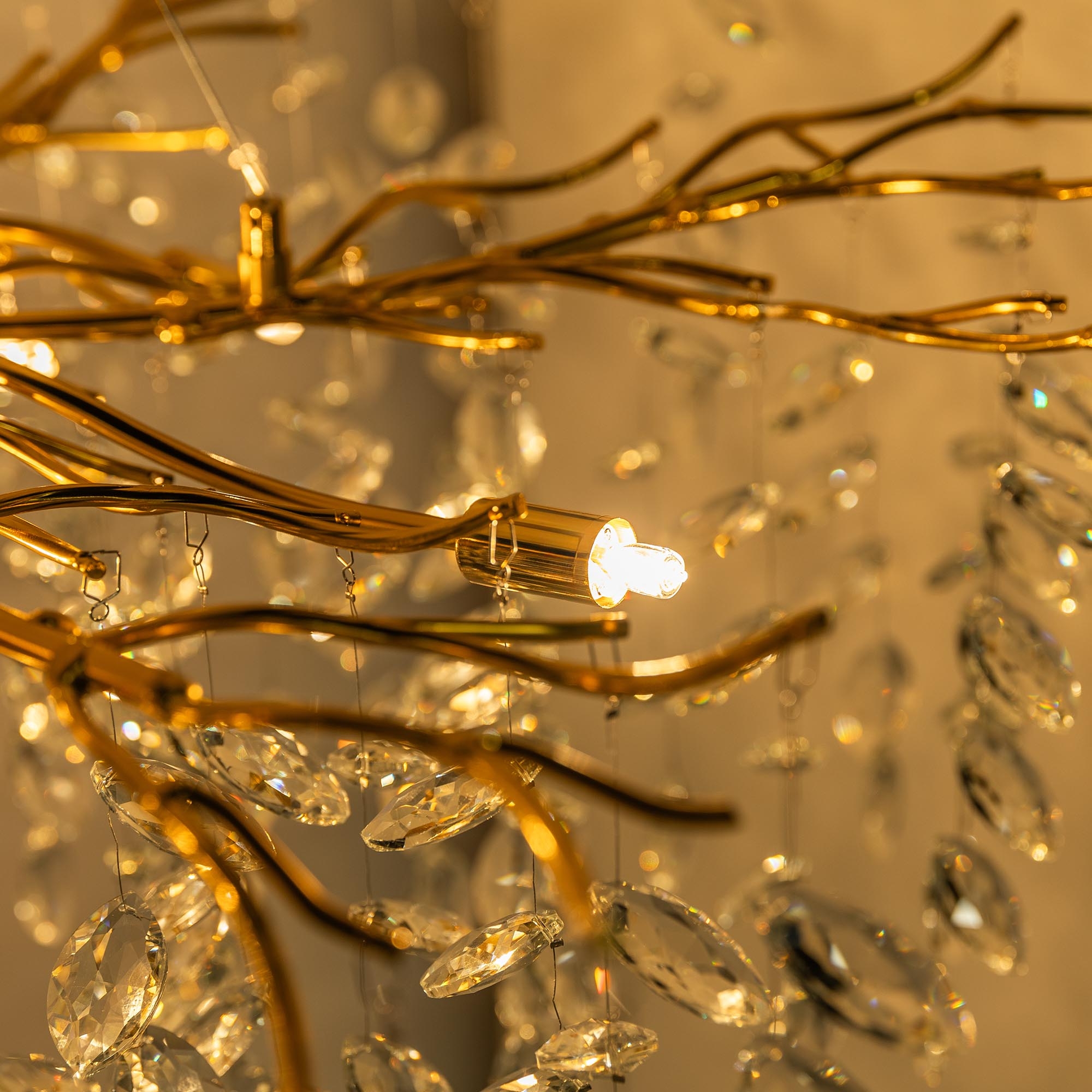 アイケア Cindy Lampa wisząca glamour złota CINDY fi100 cm - Agata