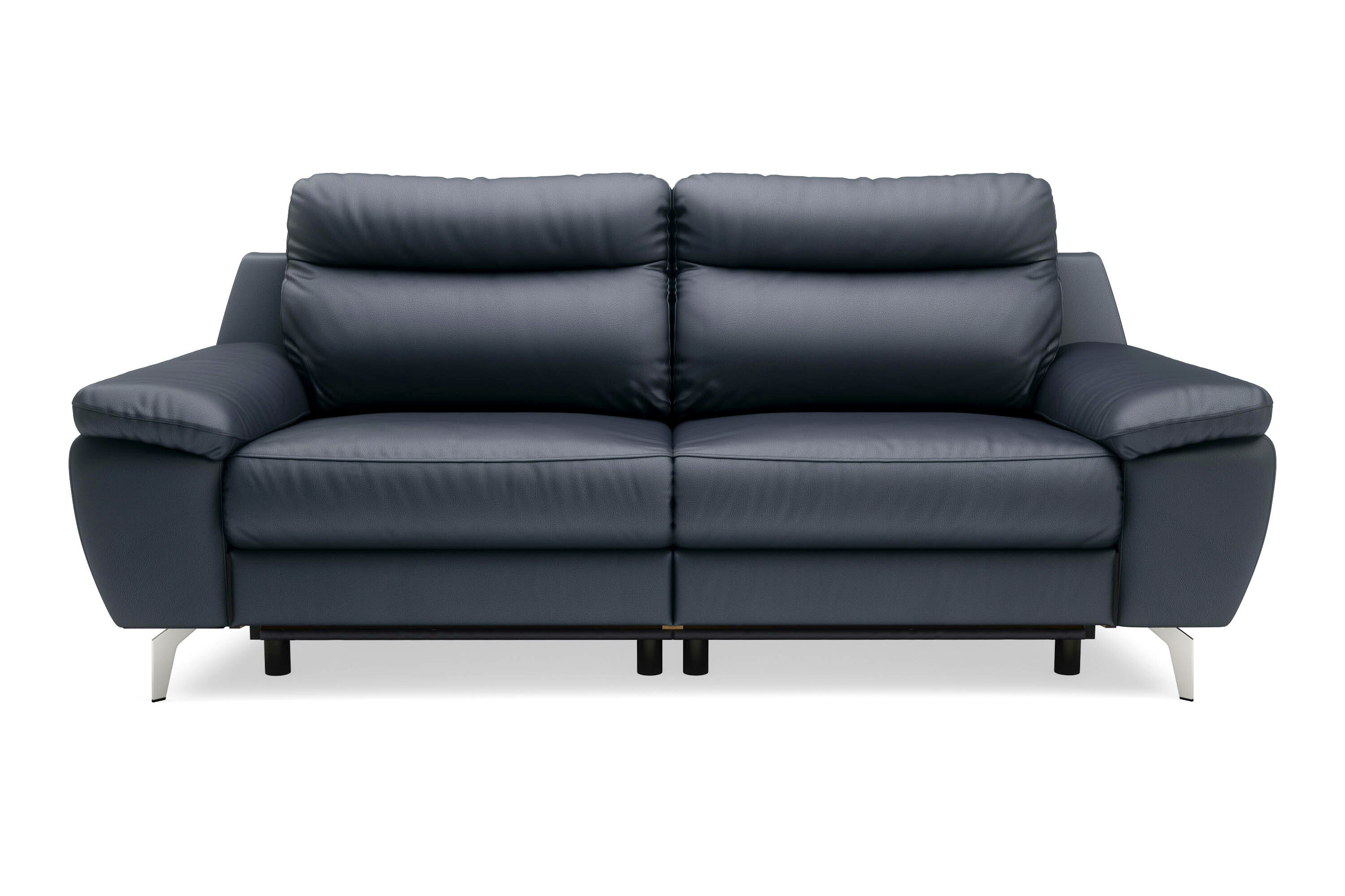 Sofa Skórzana z Funkcją Relaks Granatowa Perle