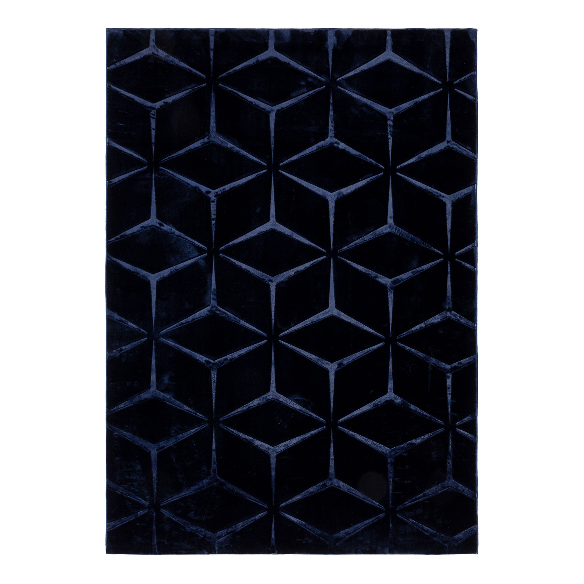 Dywan geometryczny granatowy TULSA 120x170 cm