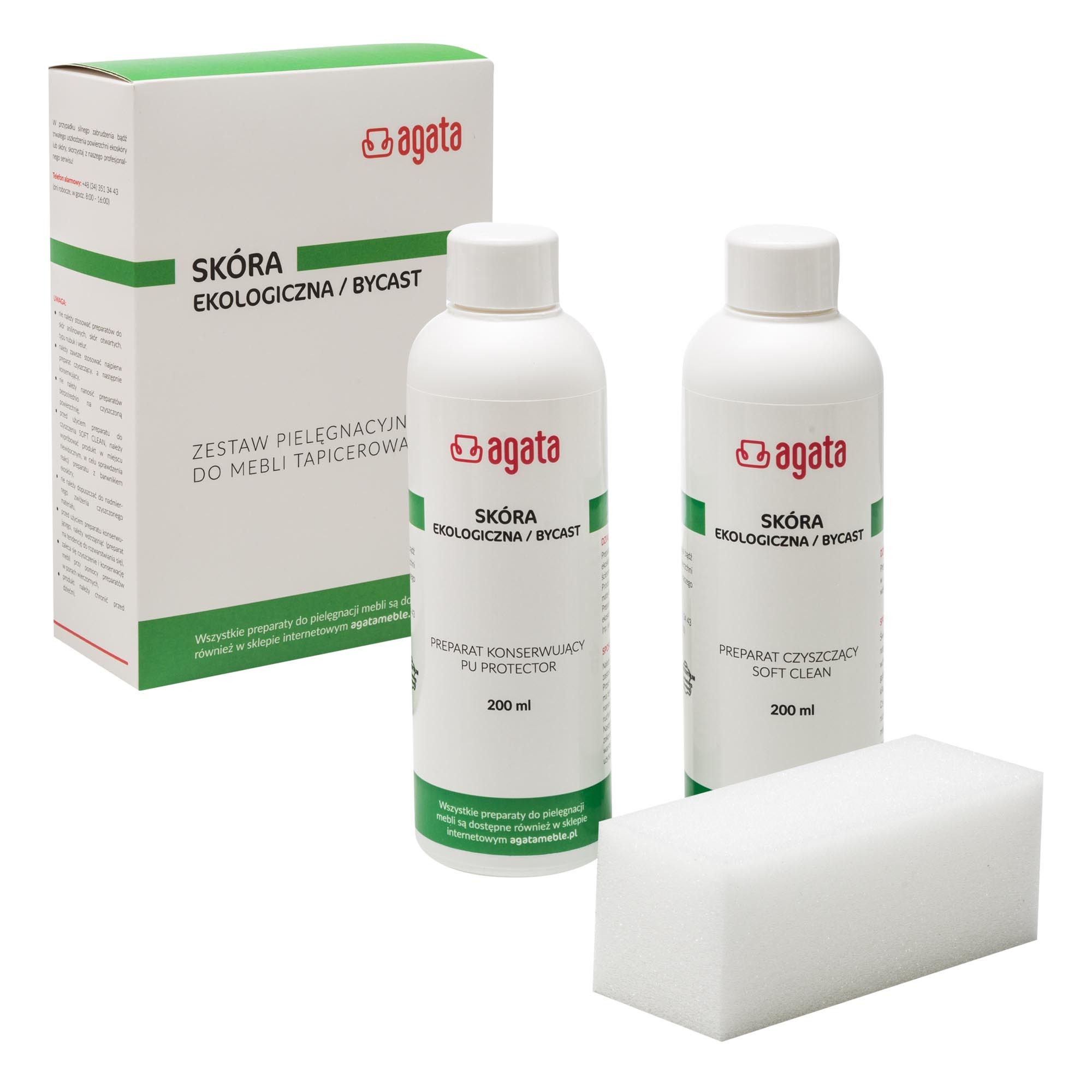 Zestaw do Pielęgnacji i Czyszczenia Skór Ekologicznych i Bycastu