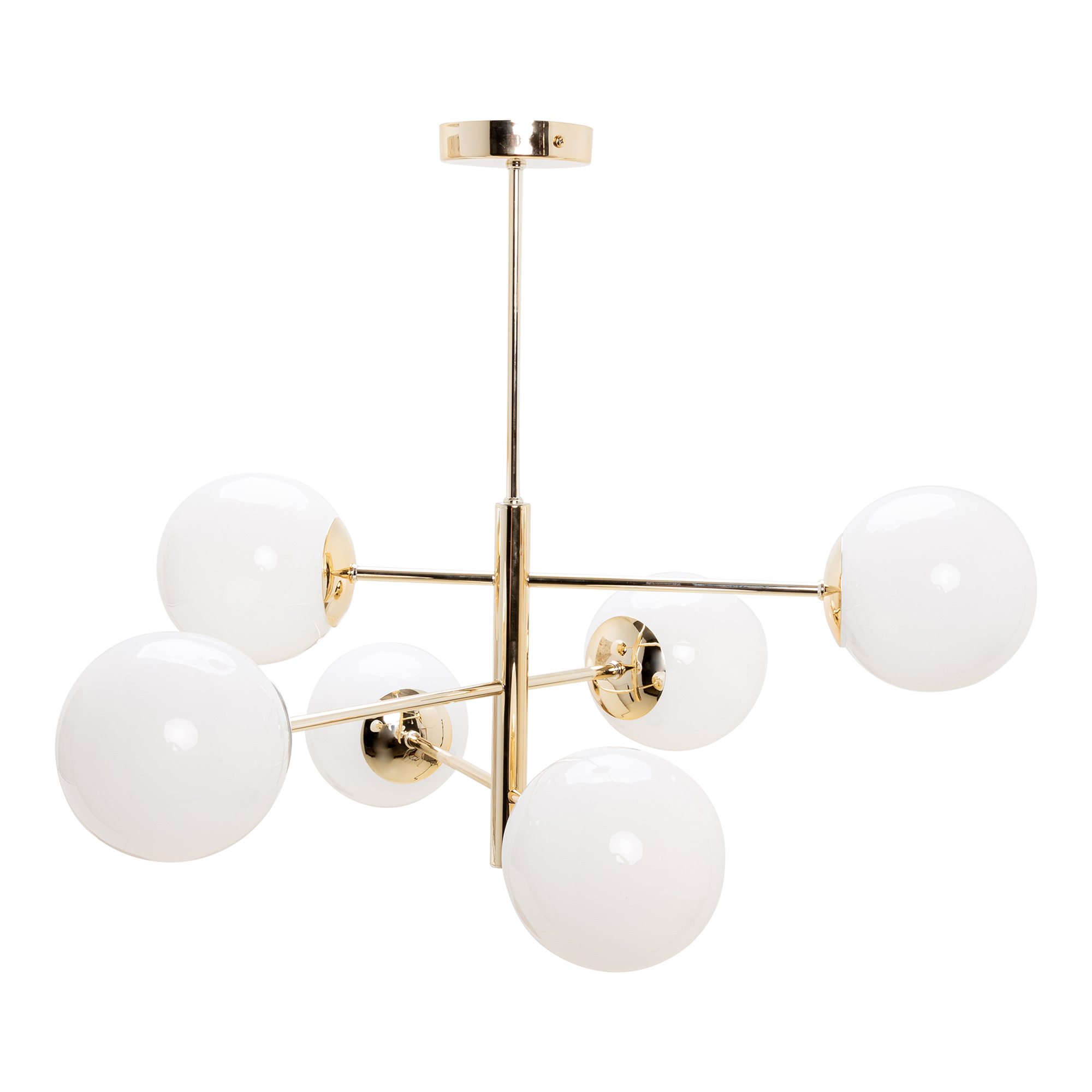 Lampa Wisząca Kule 6-punktowa Złota Aurora