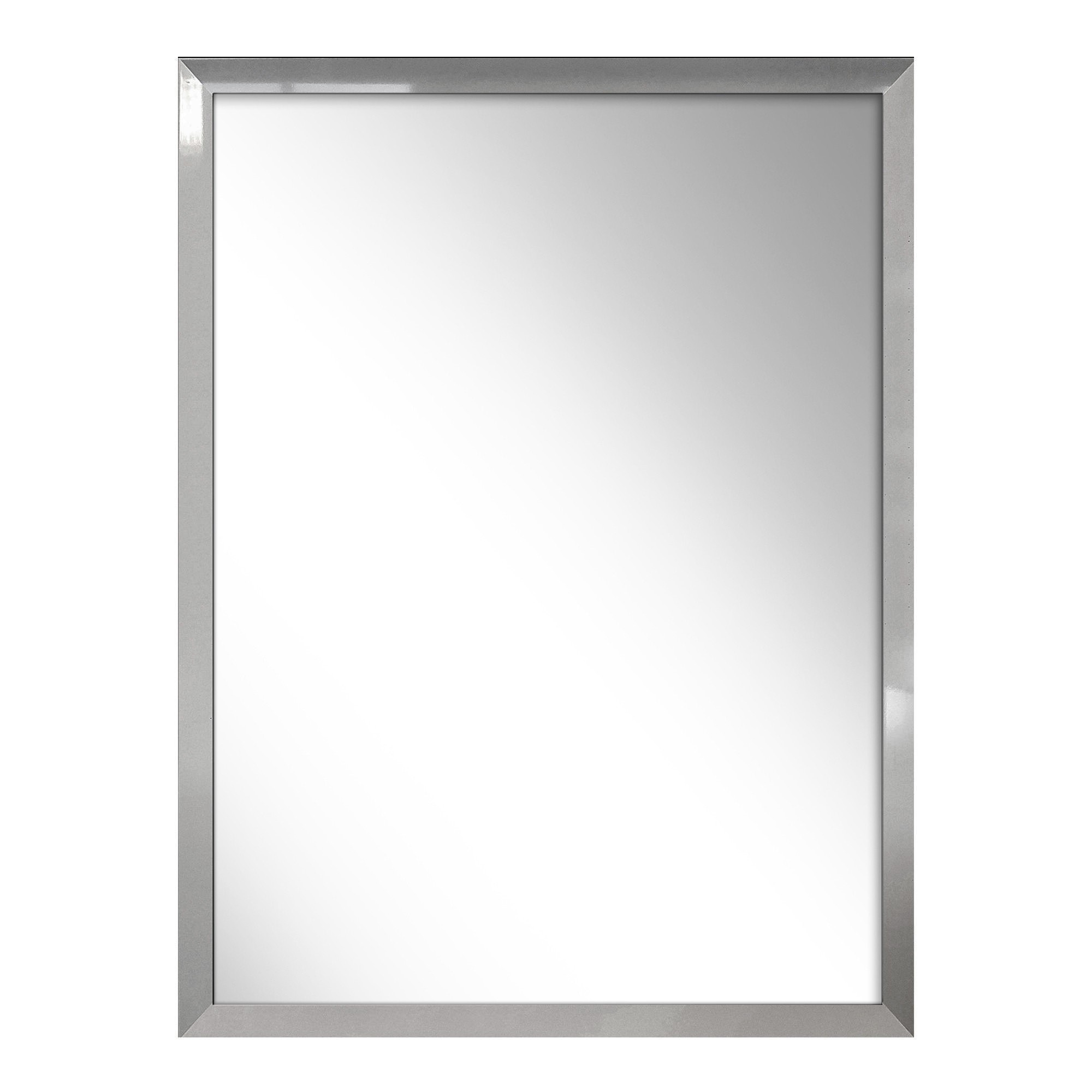 Lustro w Srebrnej Ramie Slim 57,5x77,5 cm