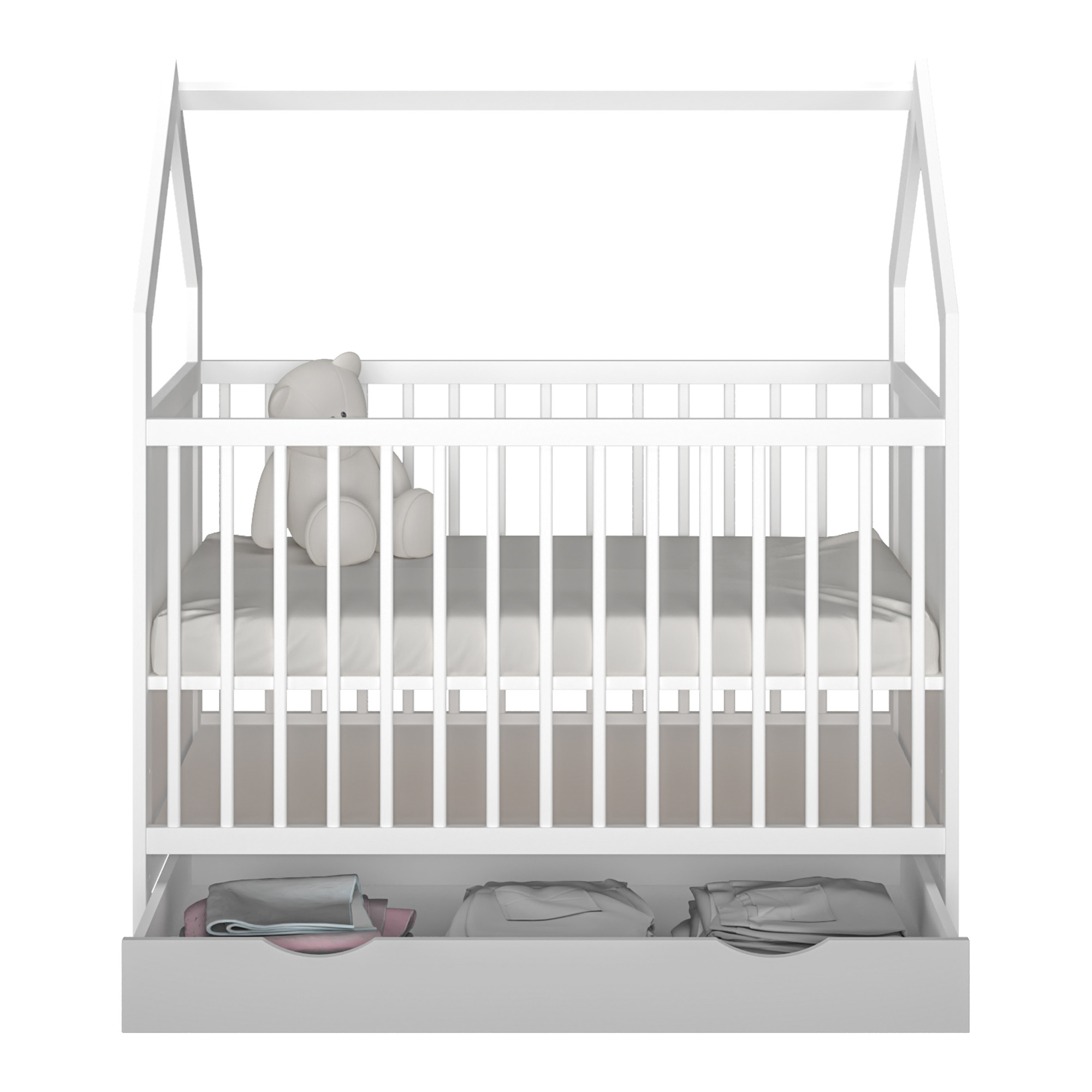 Łóżeczko ze Stelażem Loen 60x120 cm