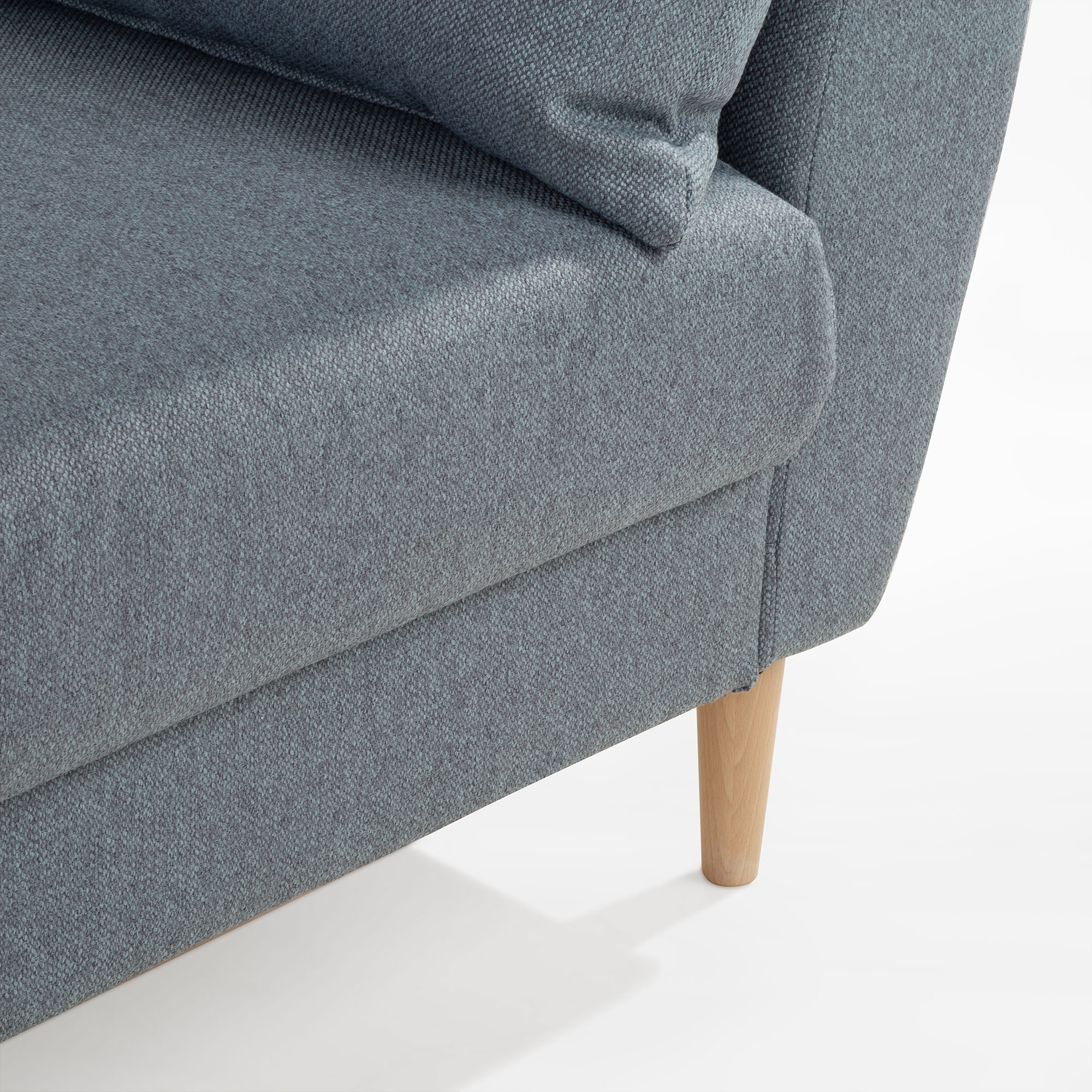 Narożnik rozkładany szaroniebieski MONACO - Agata