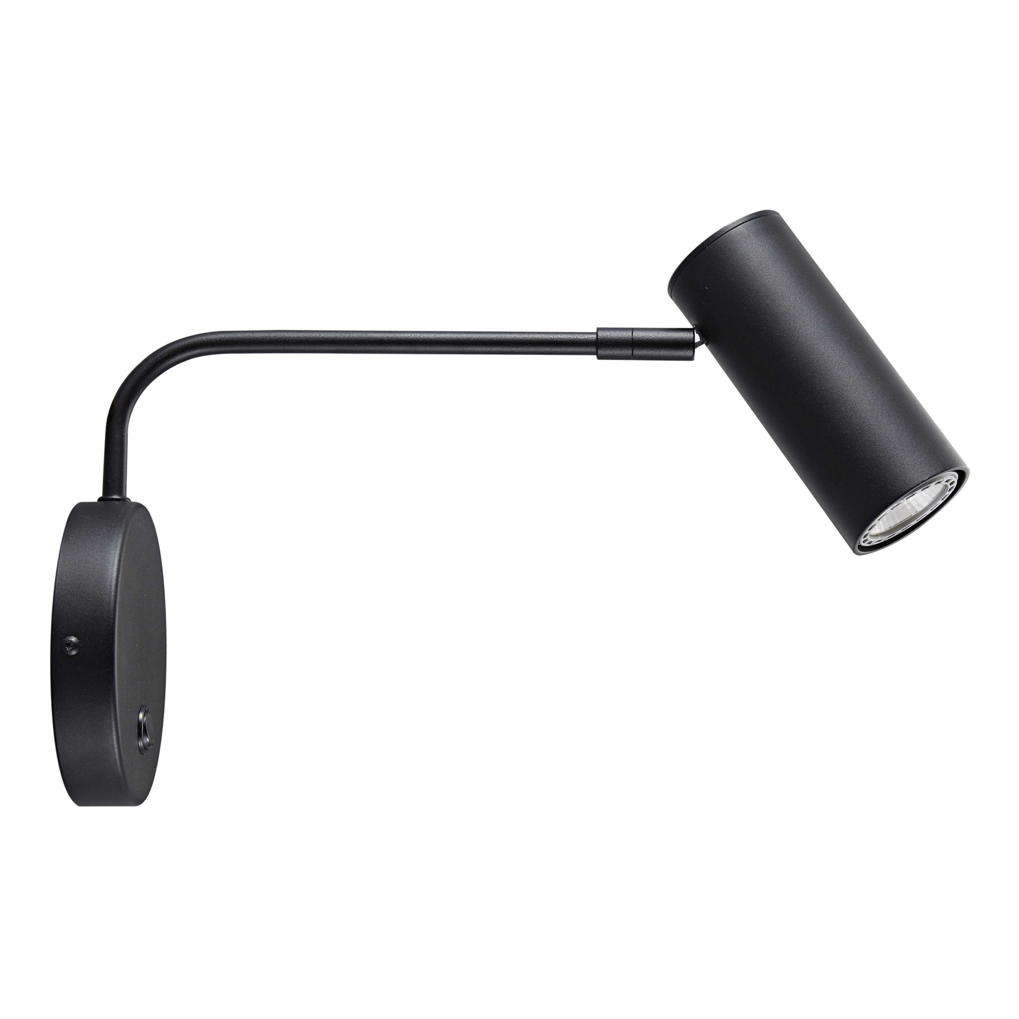 Kinkiet Spot z Regulowanym Ramieniem Czarny Tubo
