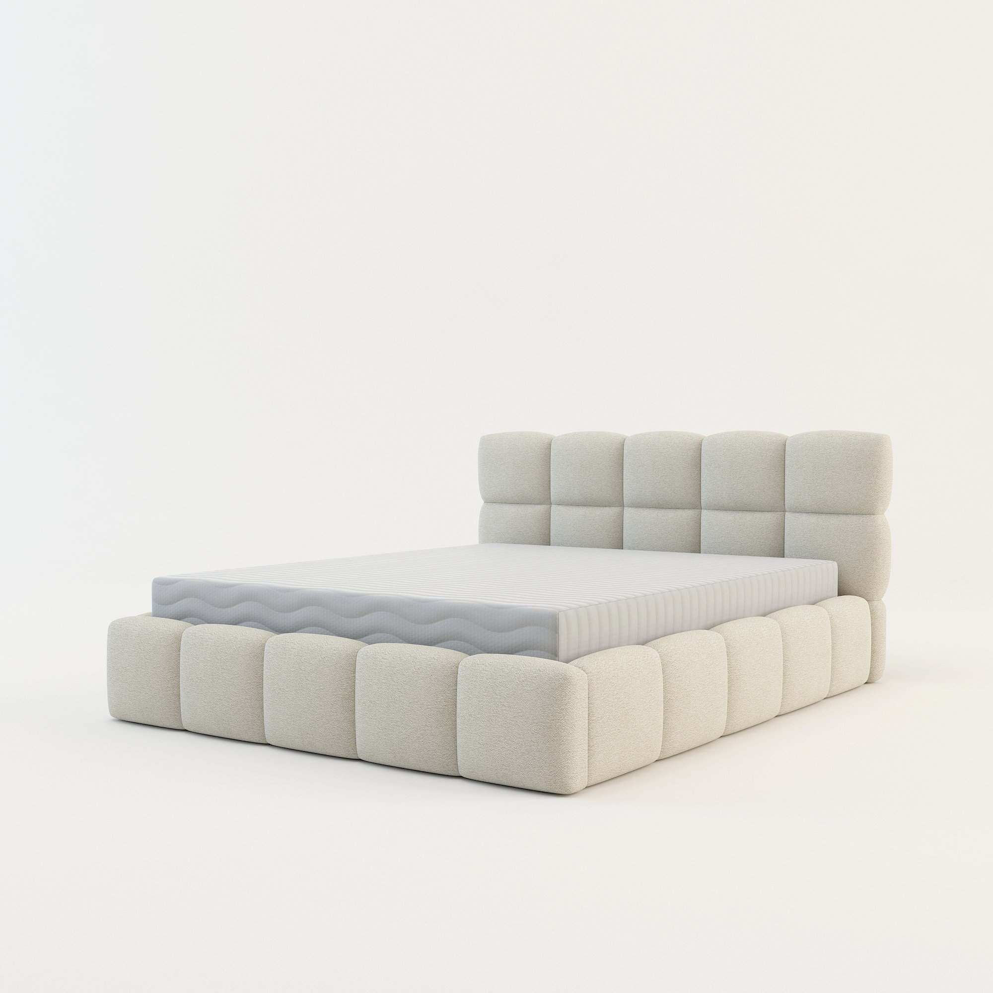 Łóżko Tapicerowane Boucle Celine 160x200 cm