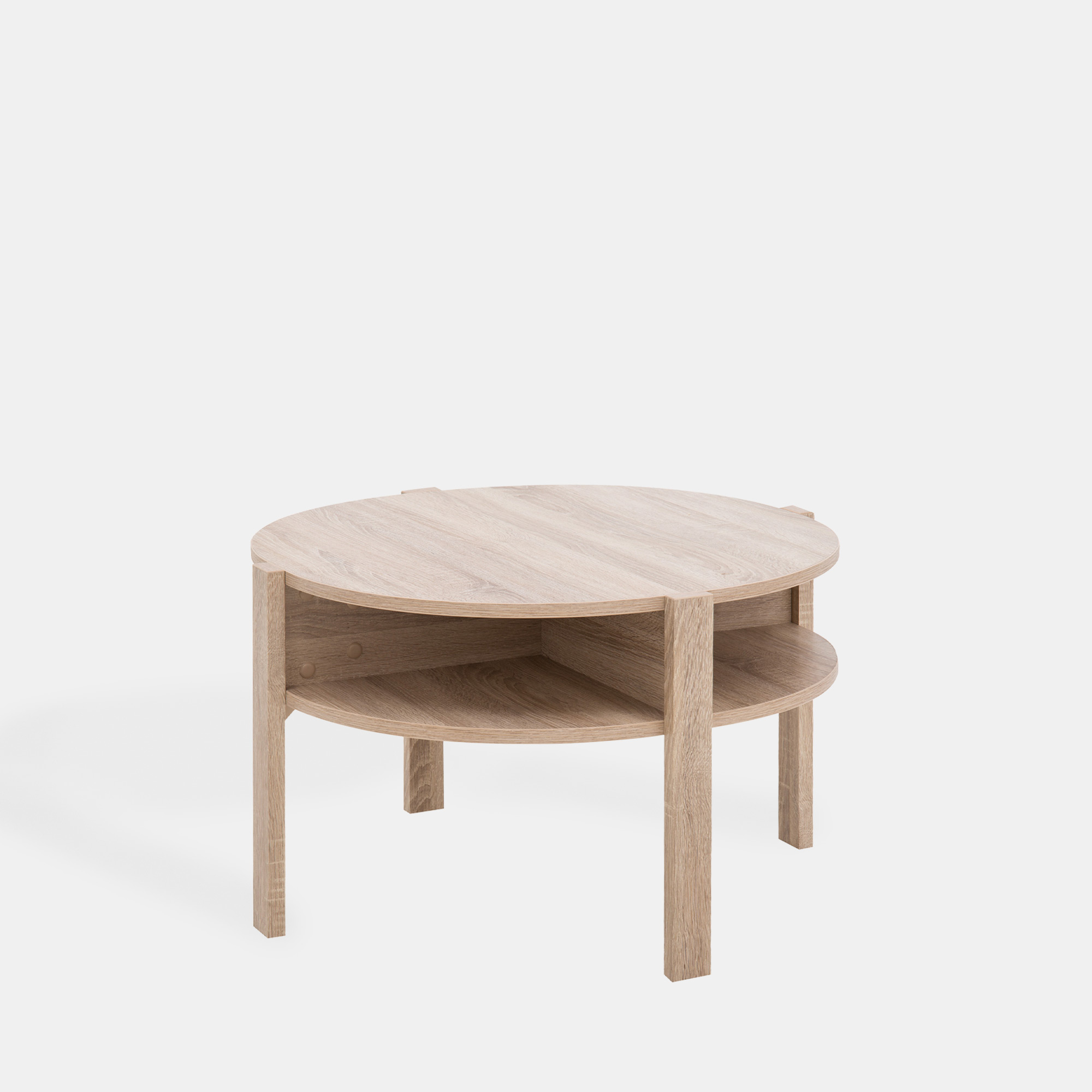 Stolik Kawowy z Półkami Tobago Dąb Sonoma