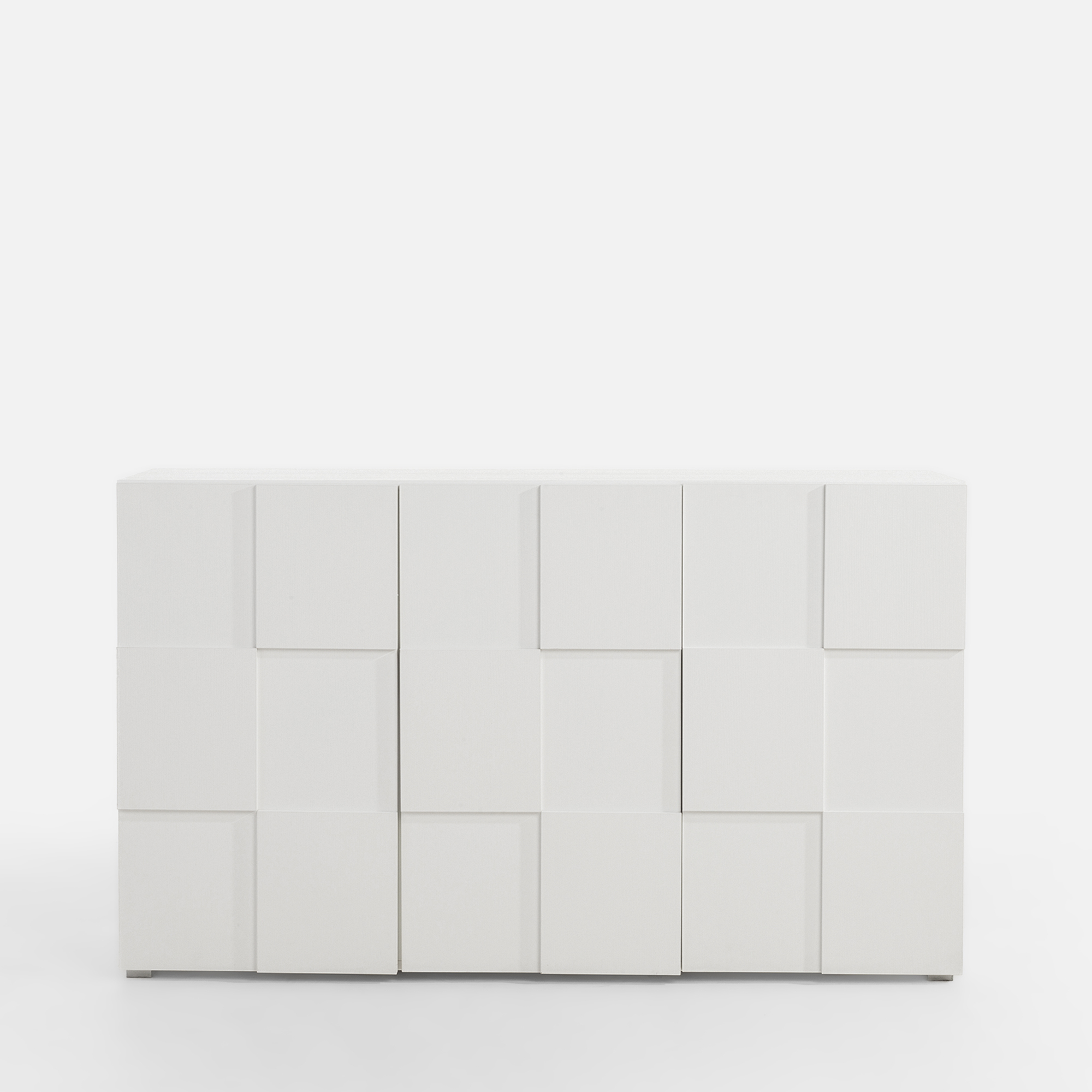 Komoda Biała Nowoczesna Trzydrzwiowa Patrik