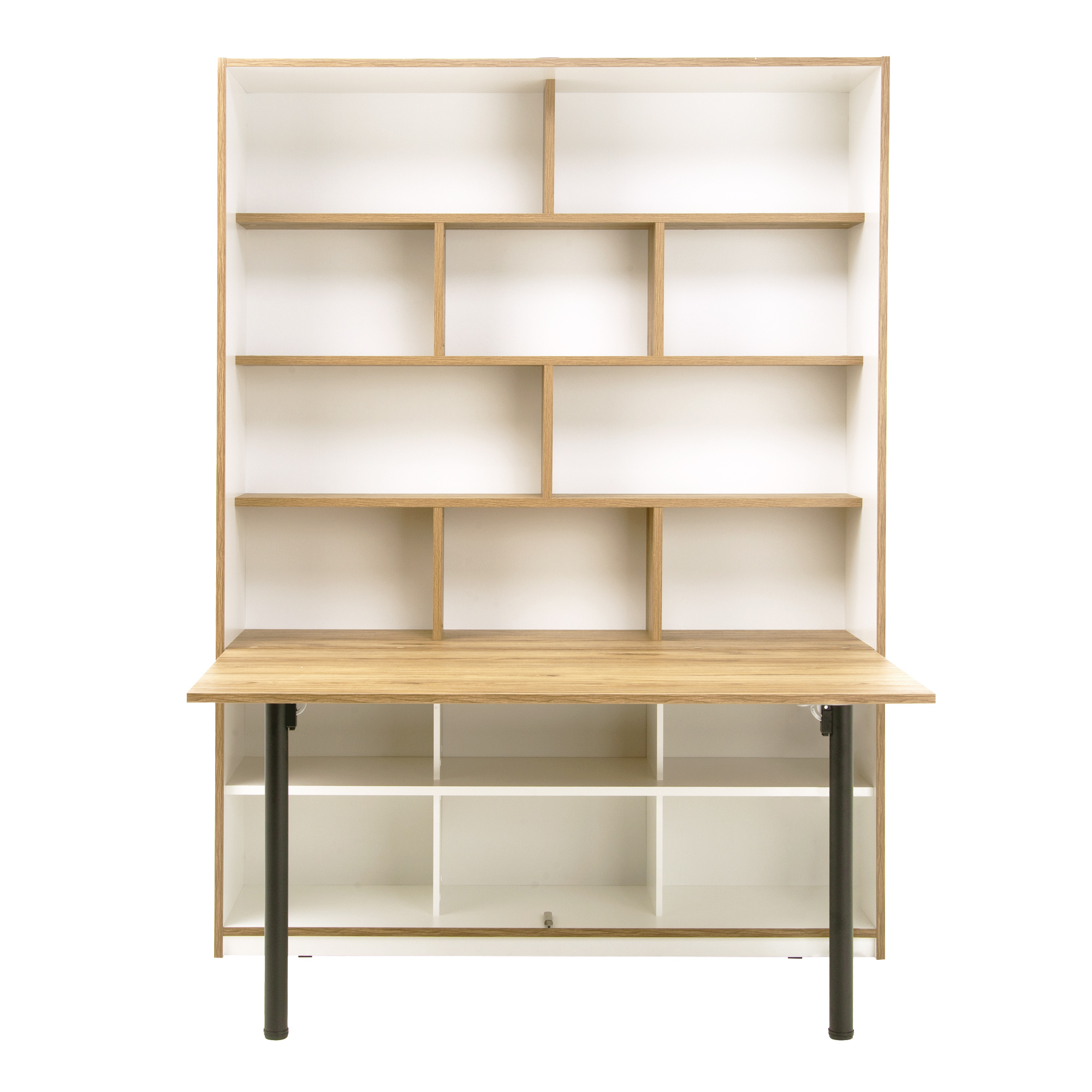 Regał z Półkami i Biurkiem S-room