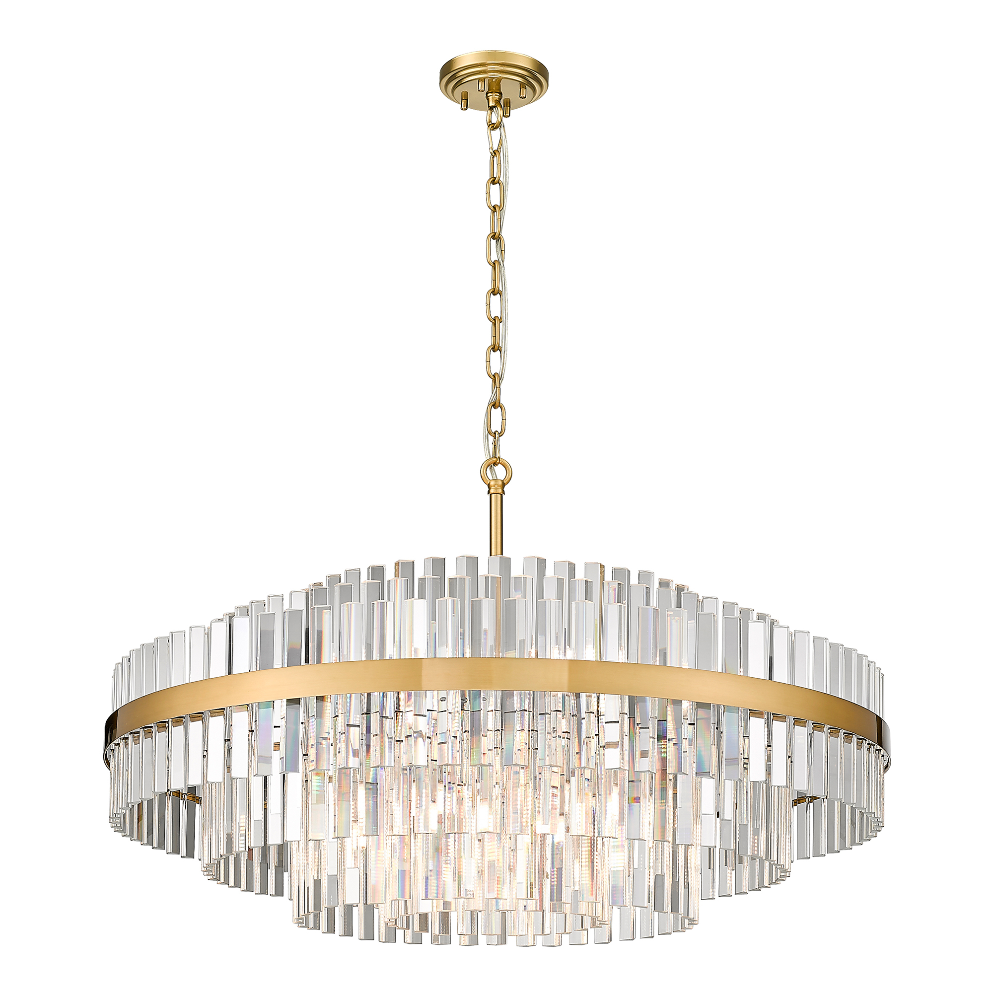 Lampa wisząca glamour złota CONSTANTINOPLE 80 cm - Agata