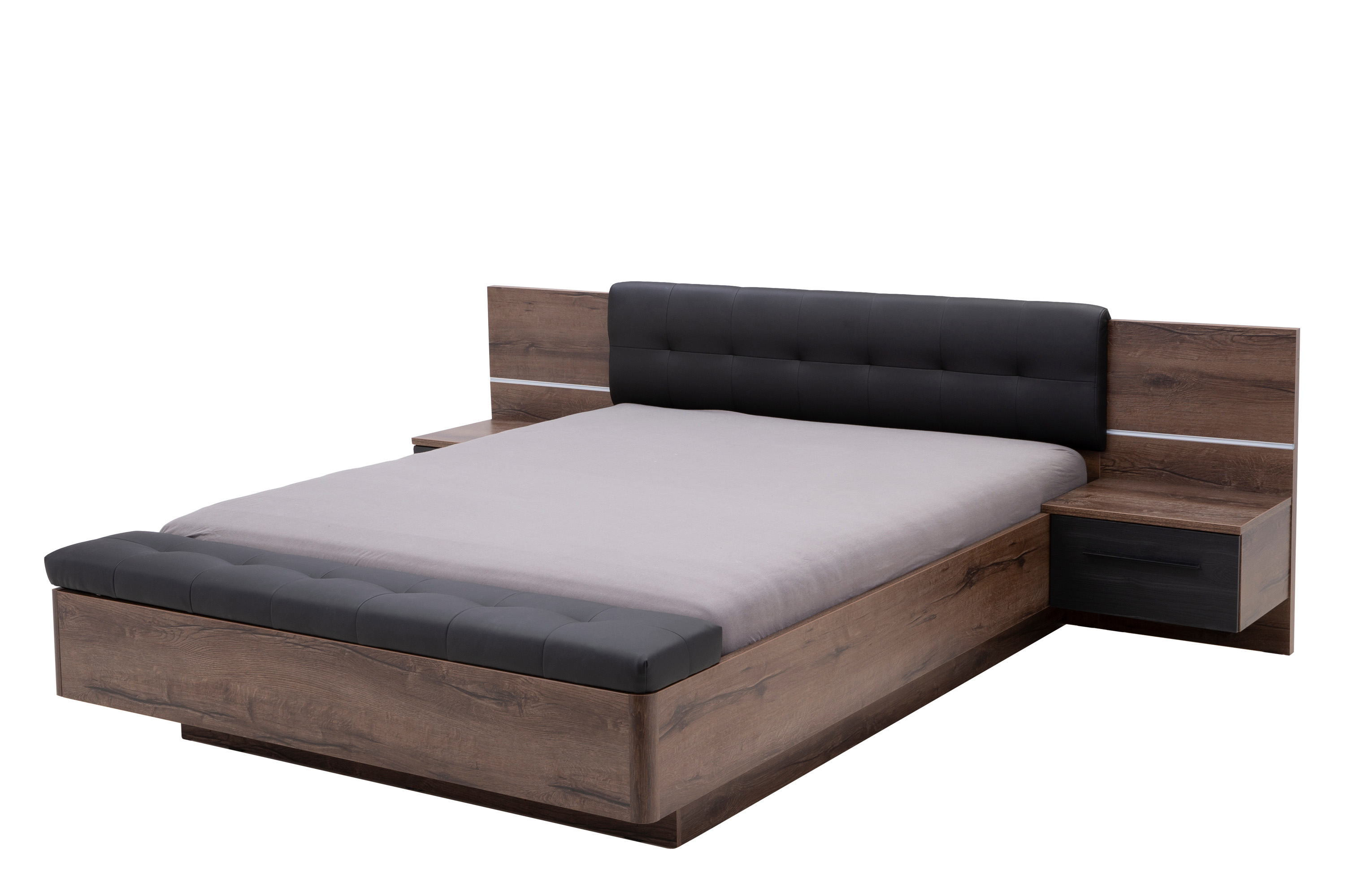 Łóżko Recover z Szafkami i Ławą Rcvl161b