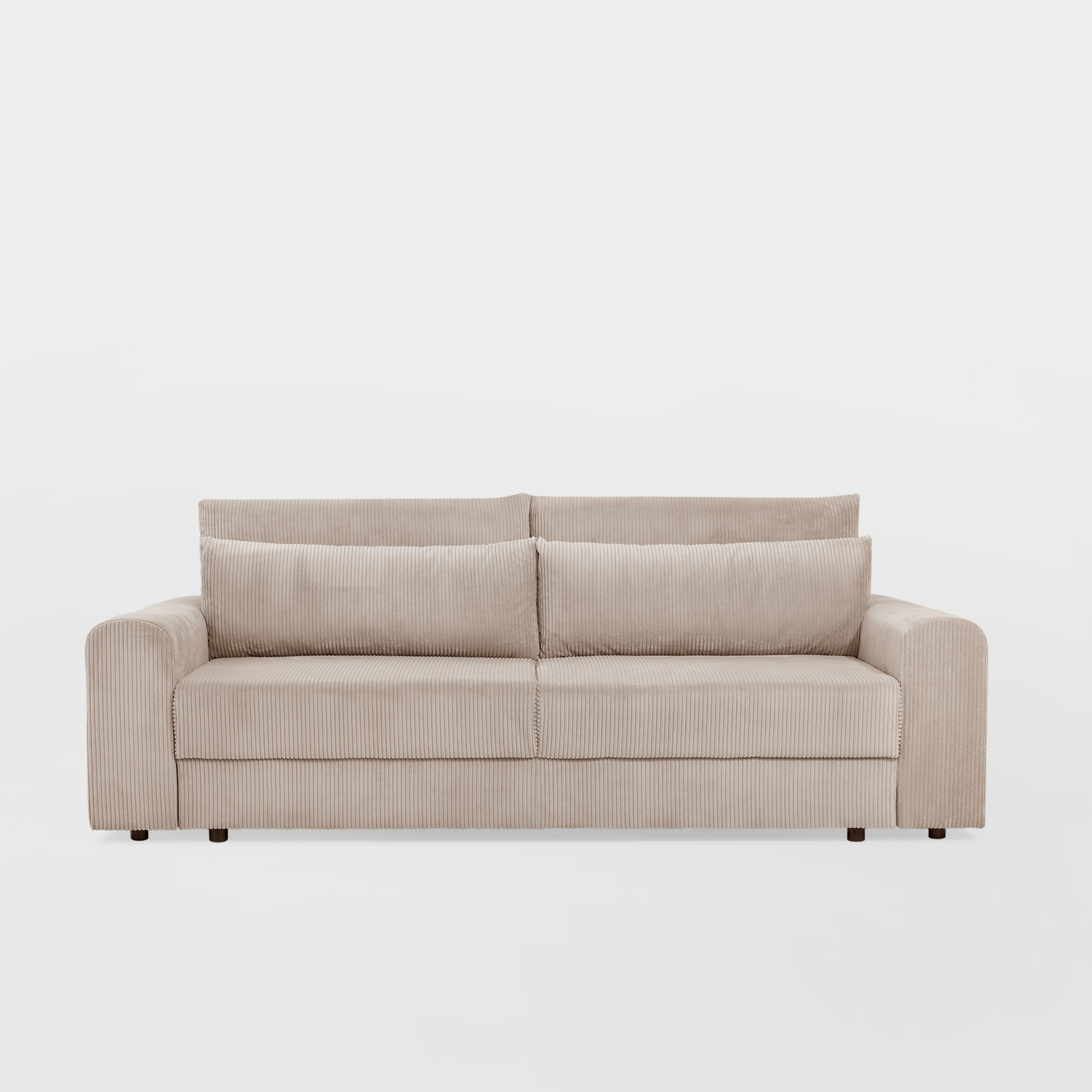 Sofa 3-osobowa z funkcją spania beżowa CORTINA