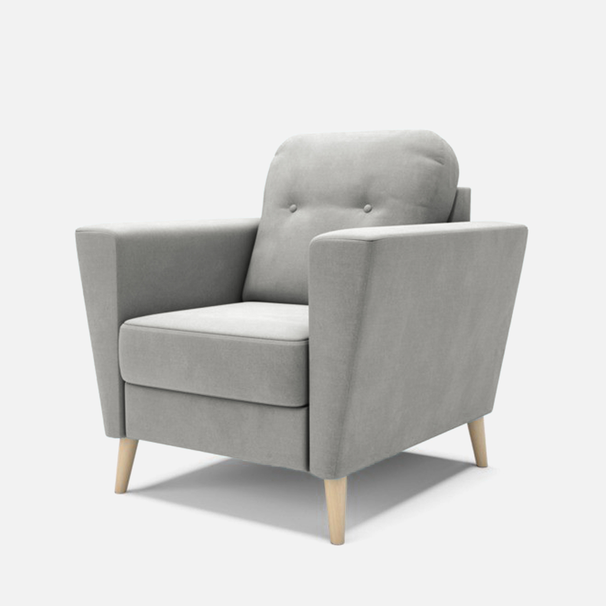 Fotel Jasnoszary Veroli