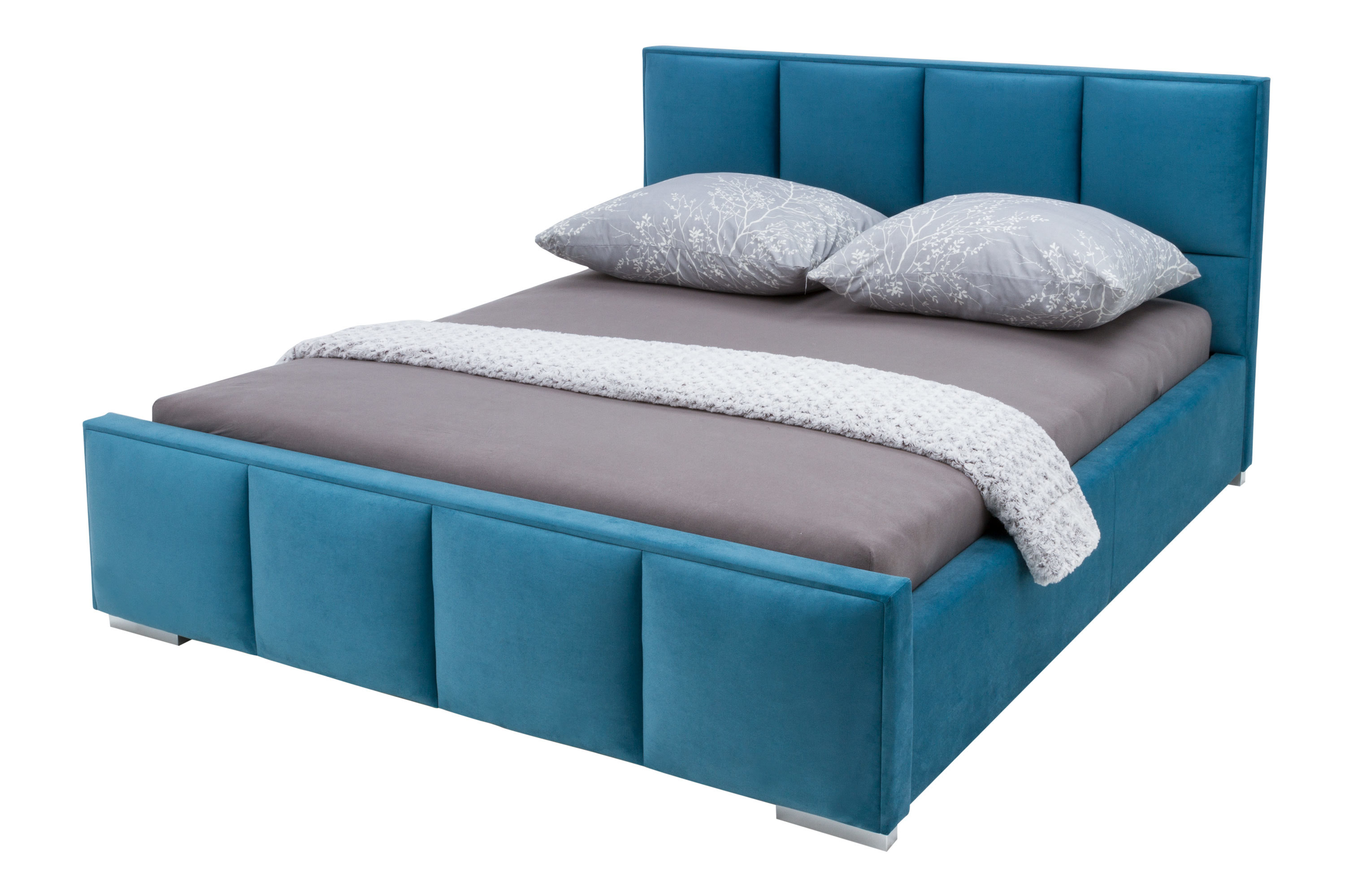 Łóżko Fabrizzio Squere P 160x200, ze Stelażem, z Pojemnikiem