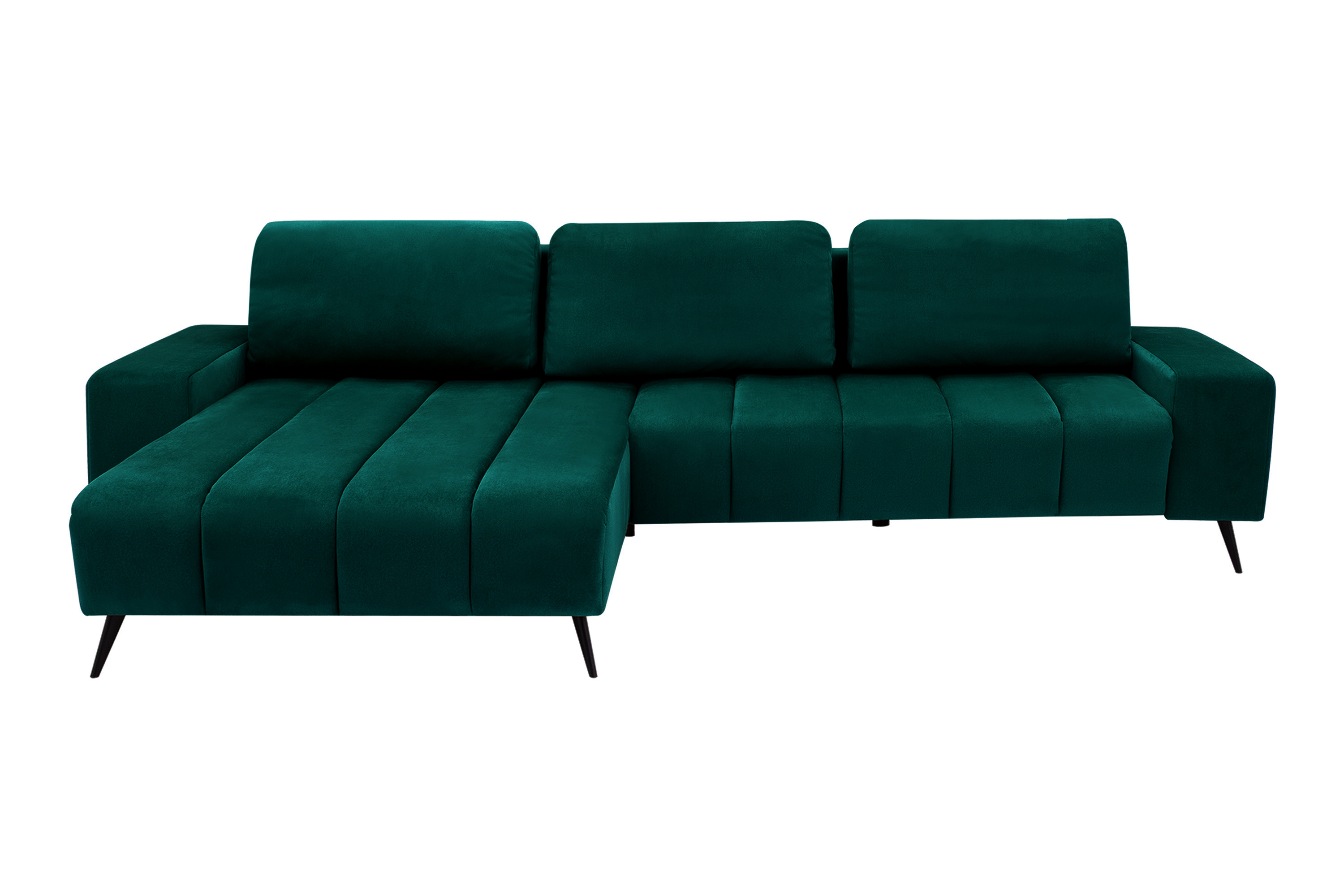 Narożnik Butelkowa Zieleń Velvet New Lewy