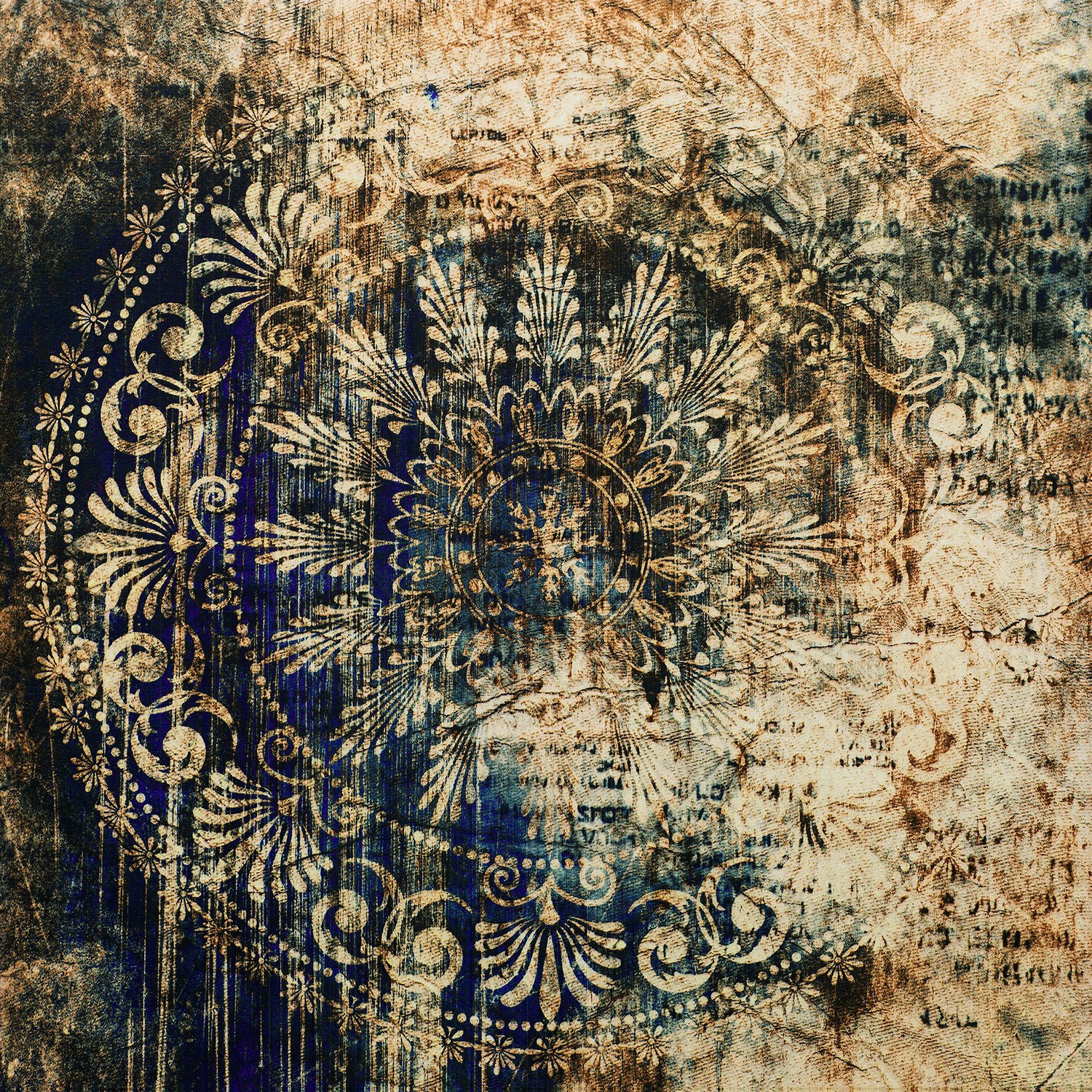 Obraz Canvas Silver Blue Arras 65x65 cm