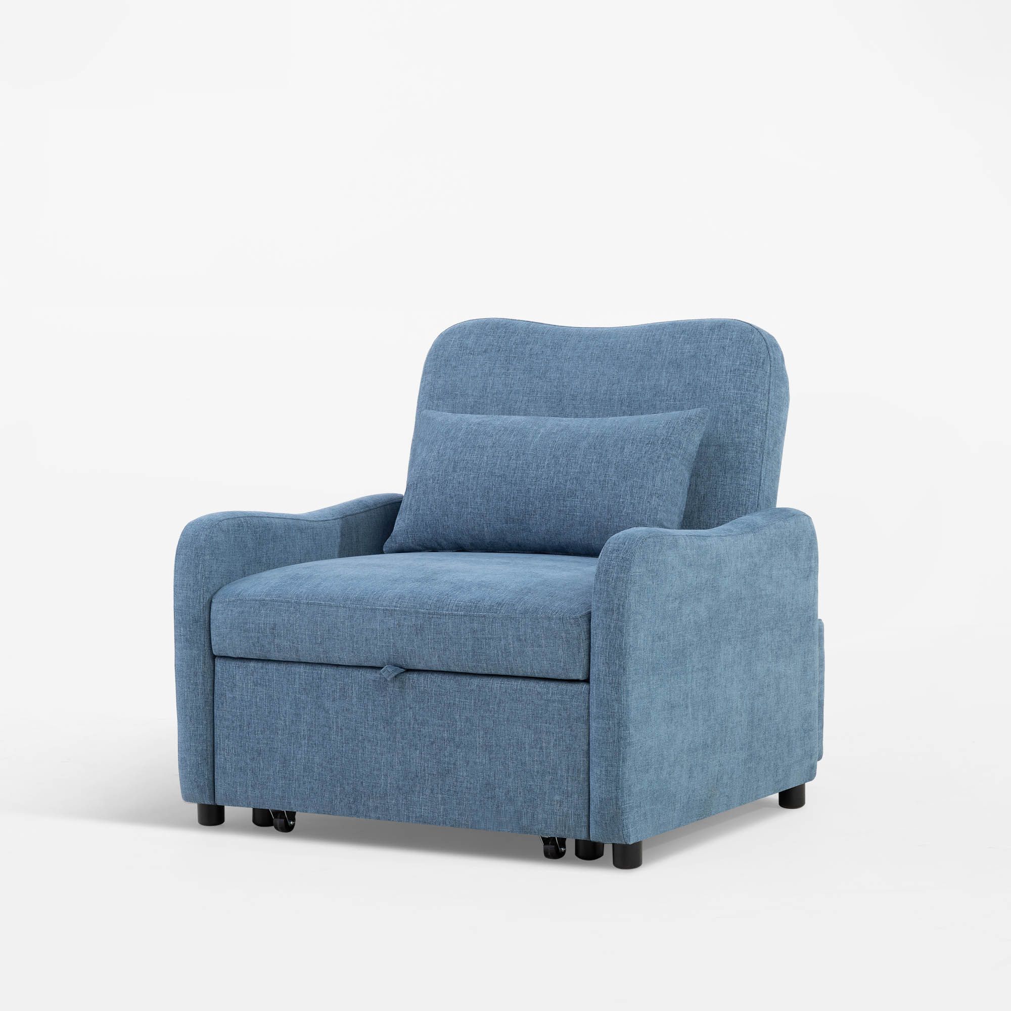 Sofa Rozkładana 1-osobowa Niebieska Klanne