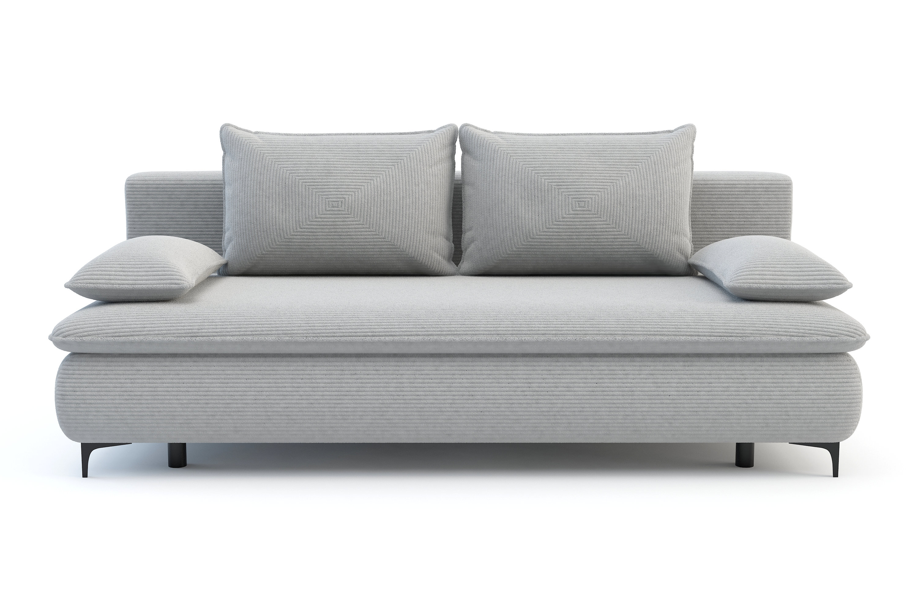 Sofa Rozkładana Szara Paso