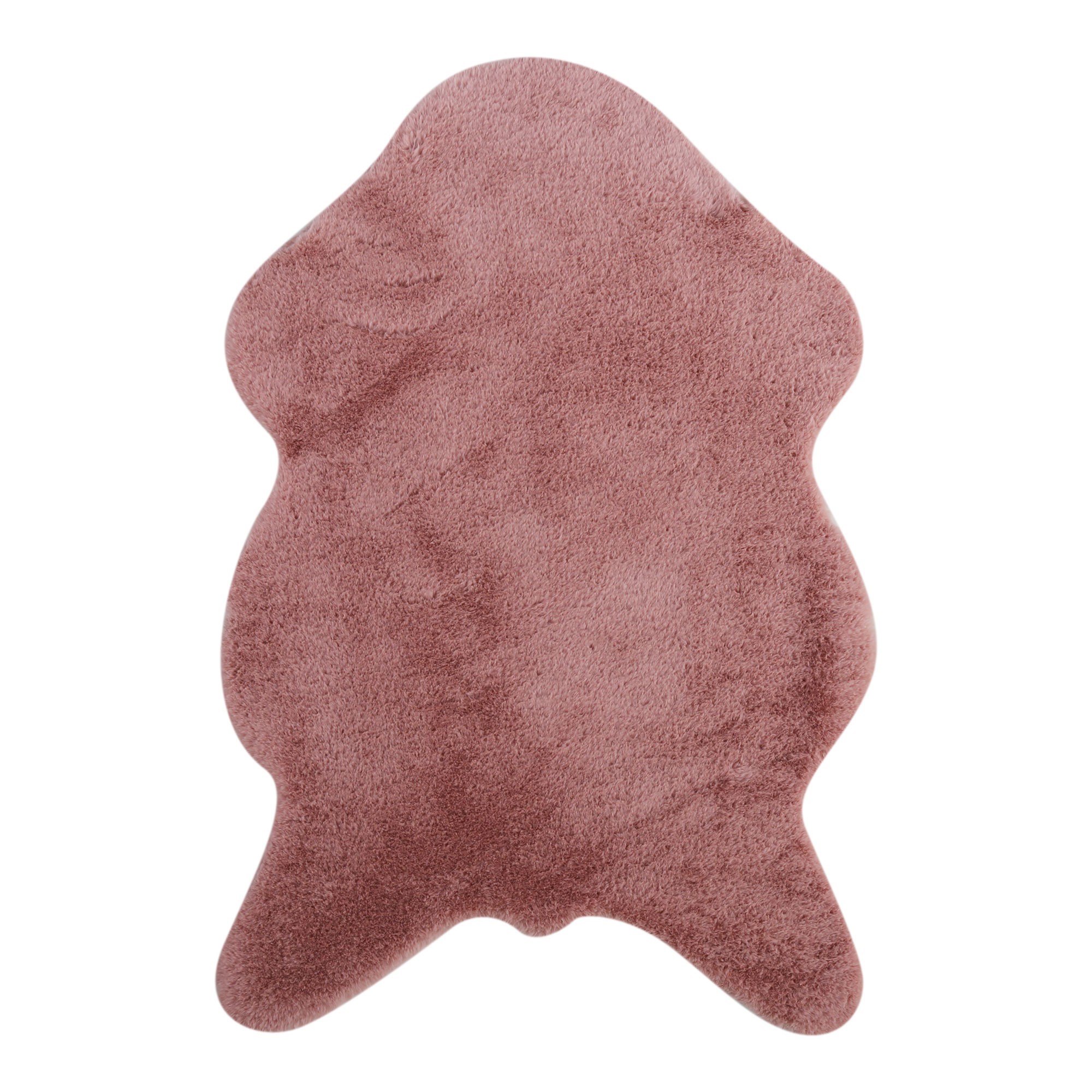 Dywanik Różowy Sztuczne Futro Futrzak 60x90 cm