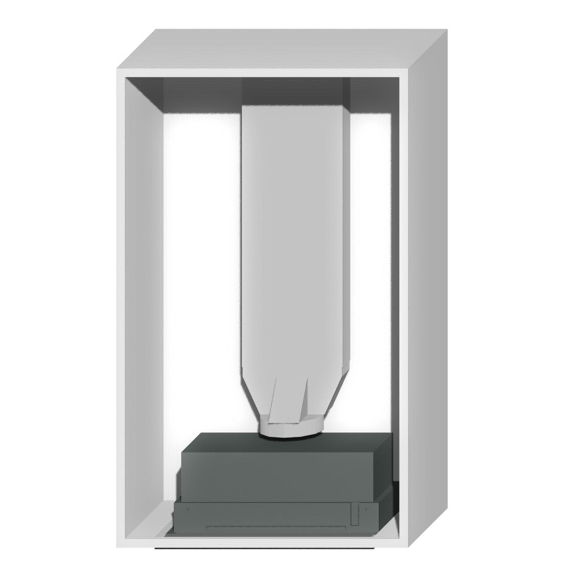 Korpus Qubik 60x98,5 Biały z Okapem Era C Ix/a/52