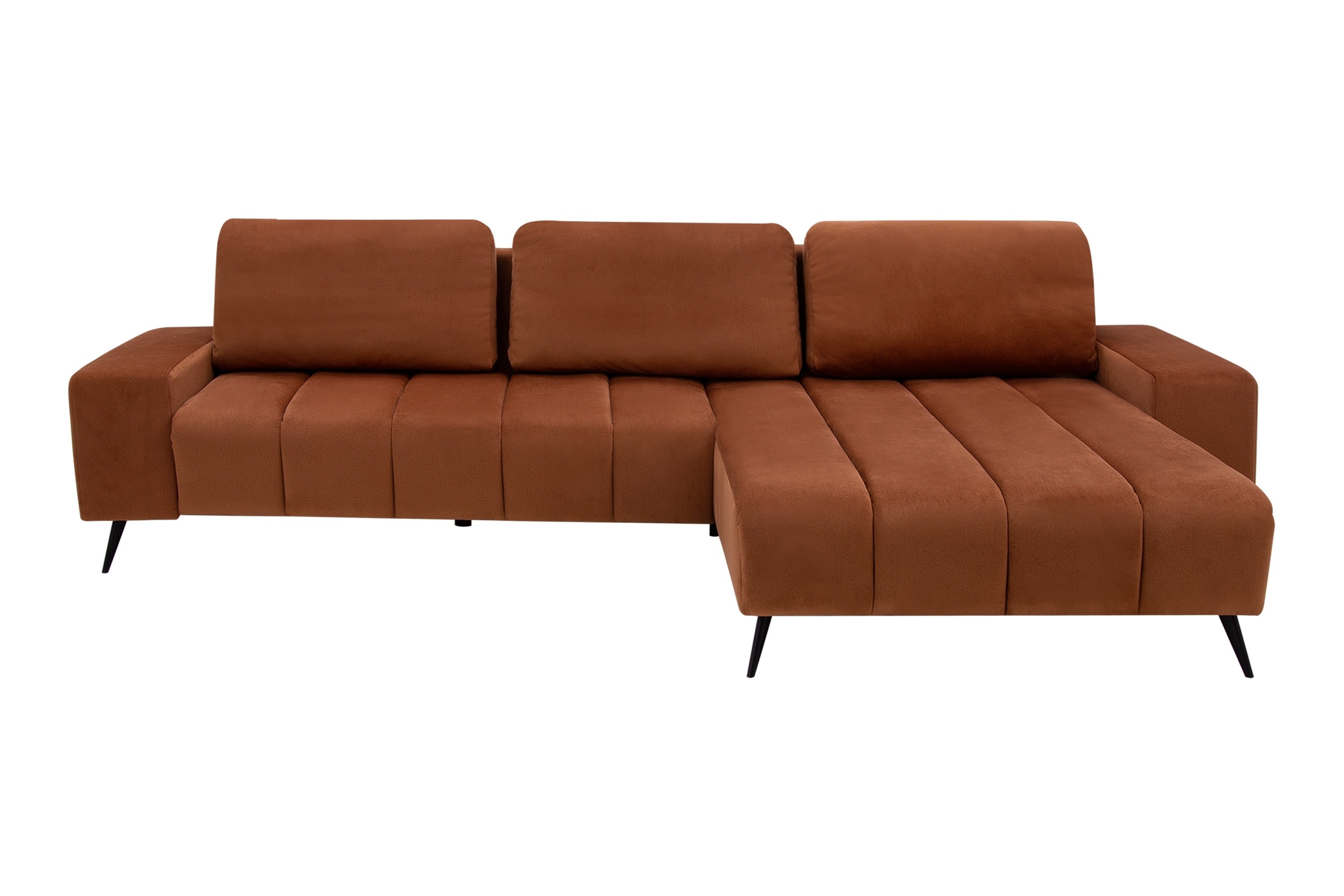 Narożnik Ceglany Velvet New Prawy