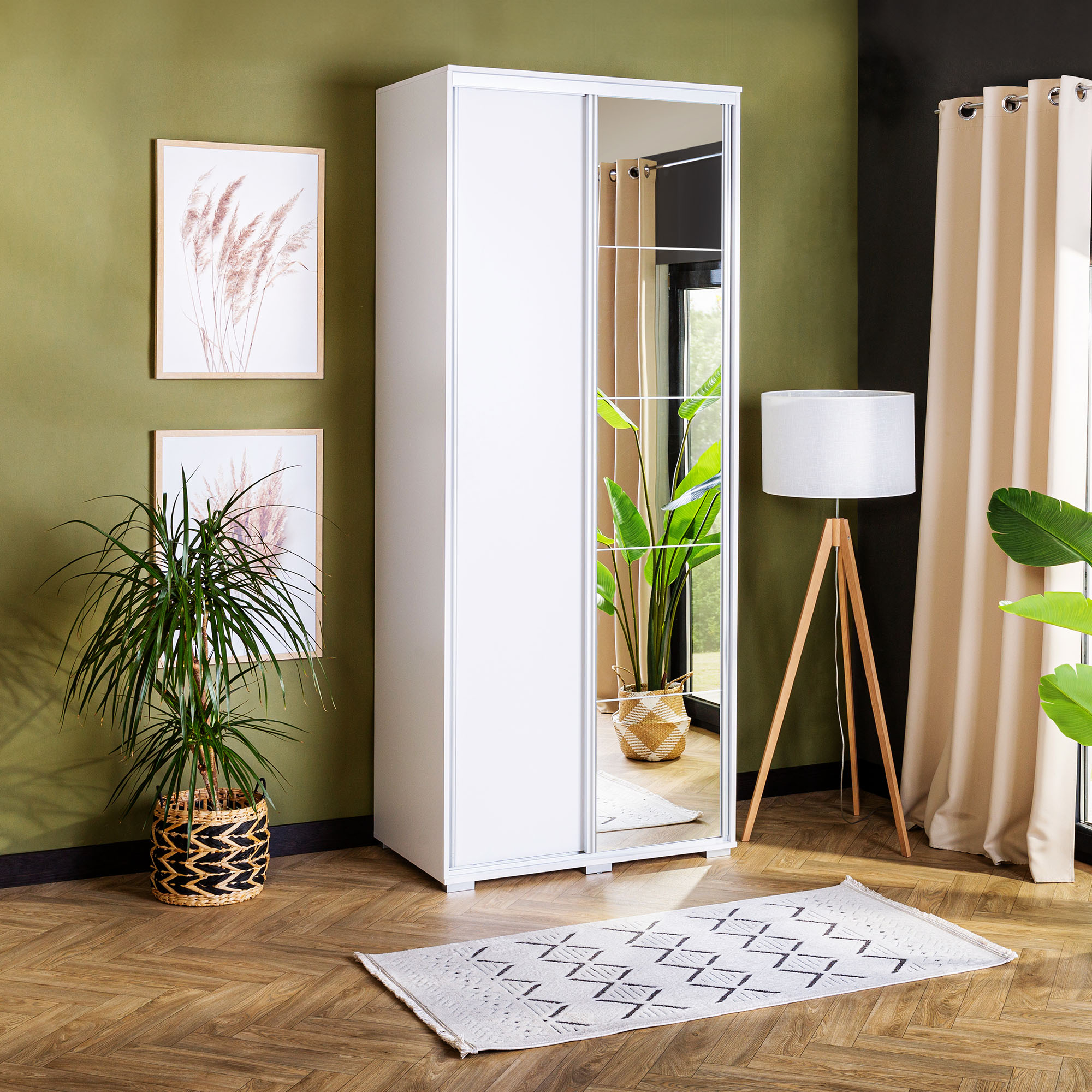 Szafa Przesuwna Biała Ontario 100 cm