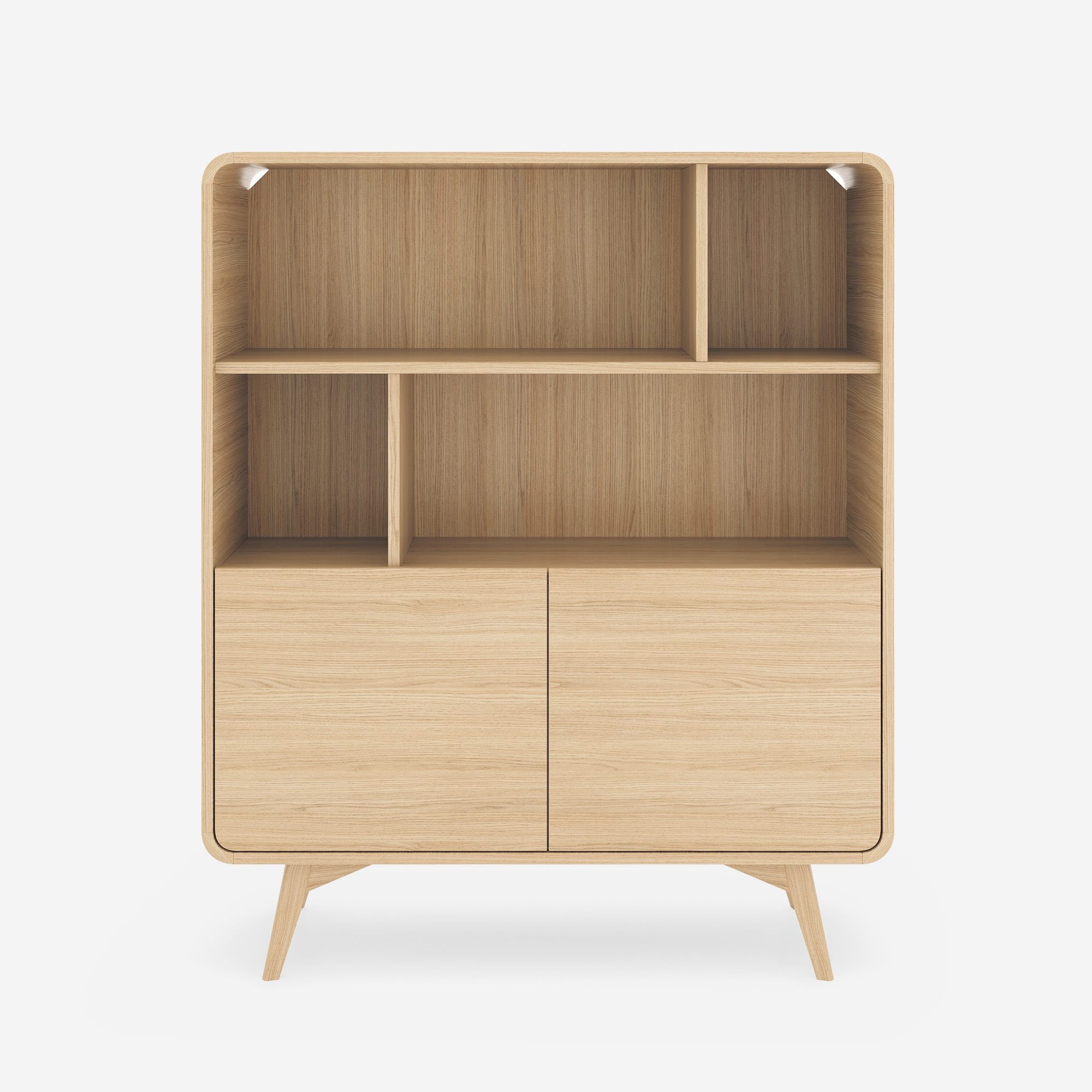 Regał HELION 108 cm dąb Vicenza