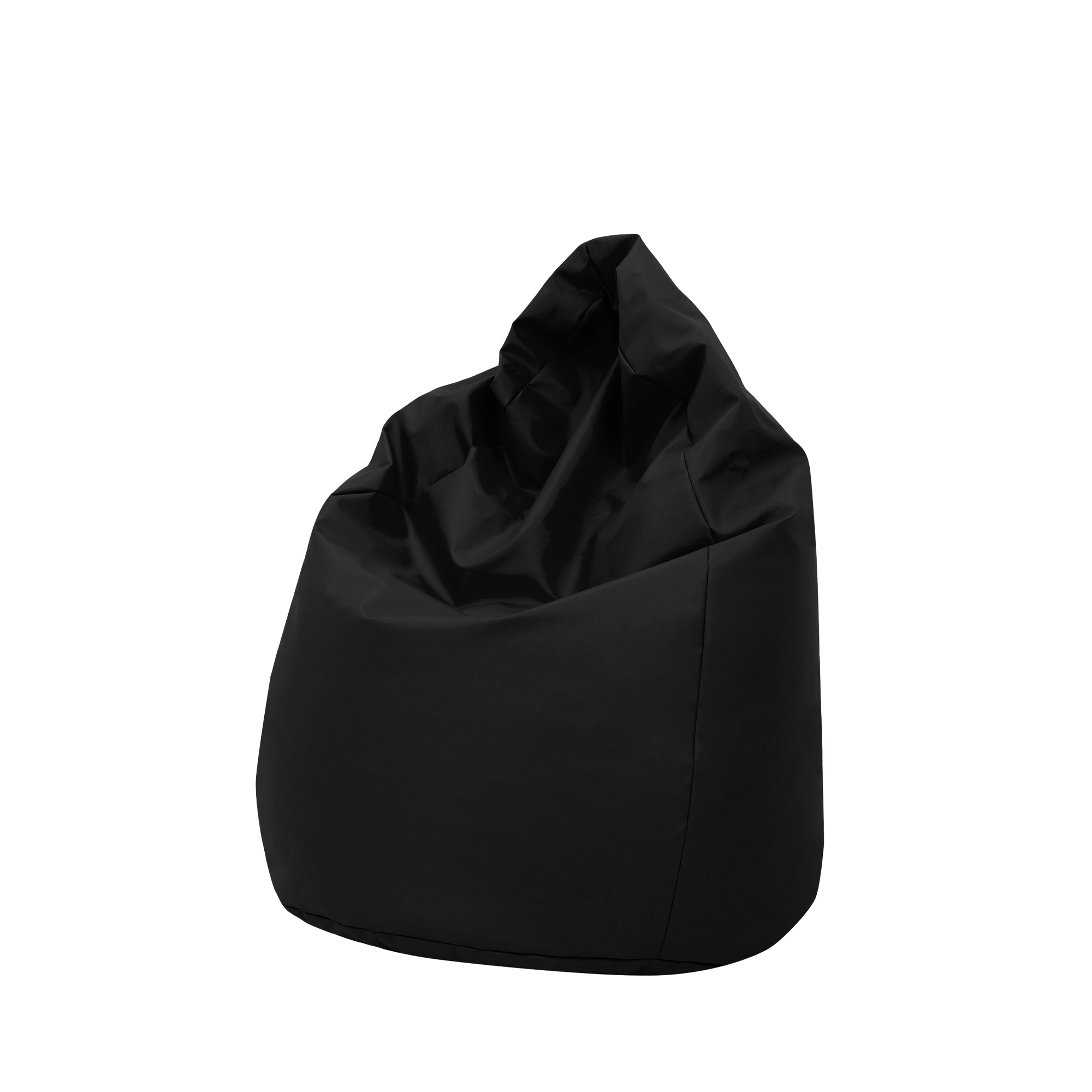 Duży Worek Sako z Czarnej Ekoskóry Mega