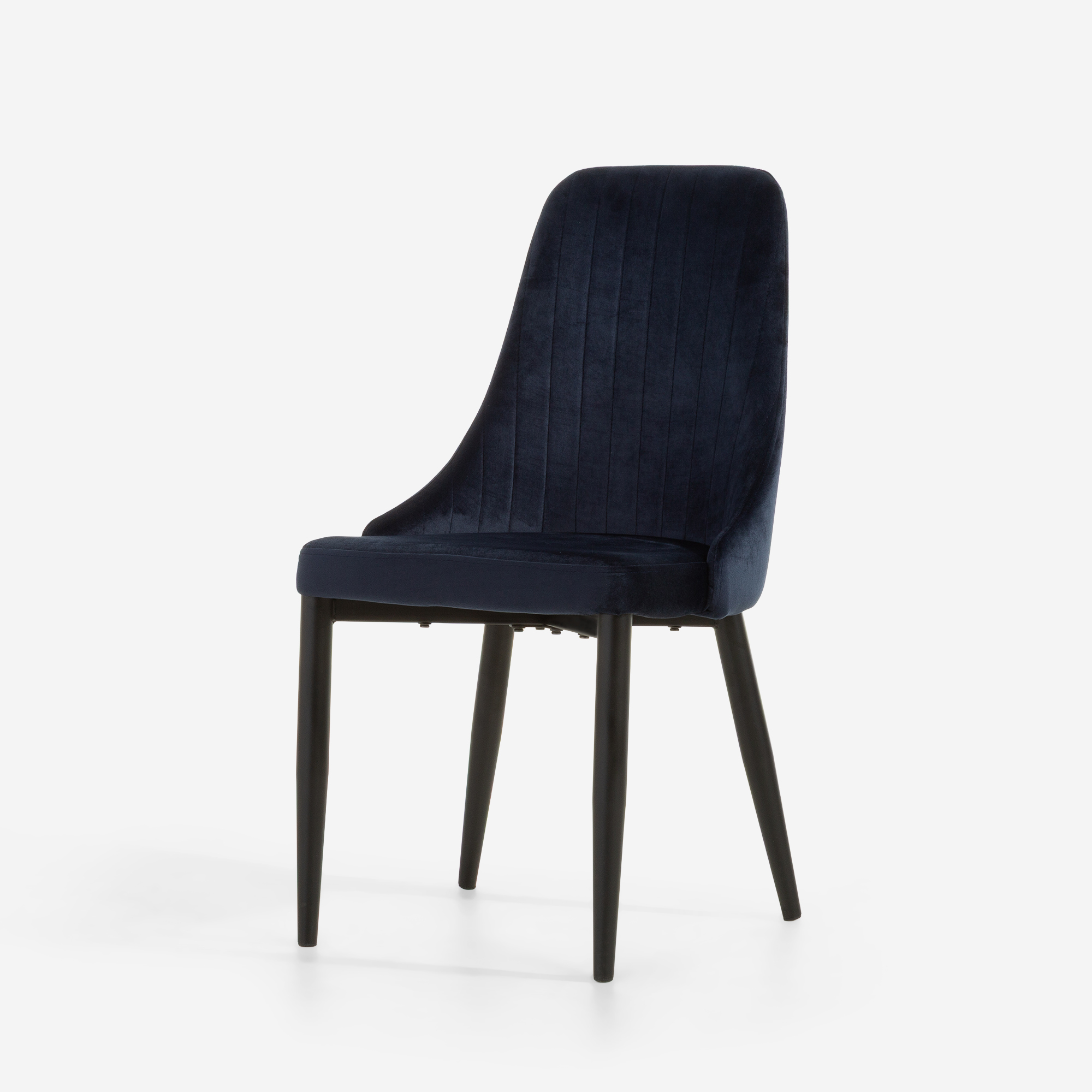 Krzesło tapicerowane granatowe HOMESTED
